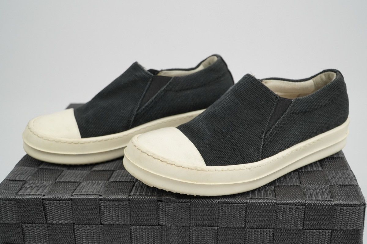 Rick Owens × Rick Owens Drkshdw Rick Owens Drkshdw - Canvass Boat Slip on - Black Size US 5.5 / IT 35.5 - 2 Thumbnail