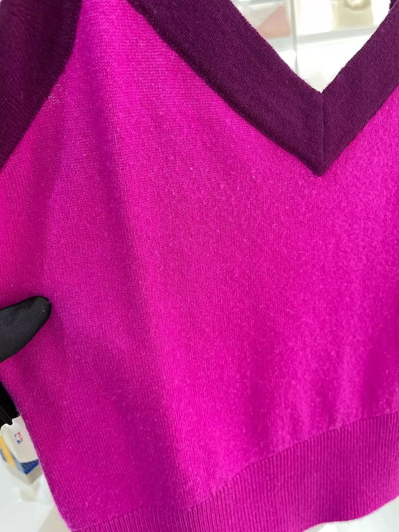 Chanel Chanel 20A Kangpeng Street Show Purple Cashmere Suspender Size XS / US 0-2 / IT 36-38 - 2 Thumbnail