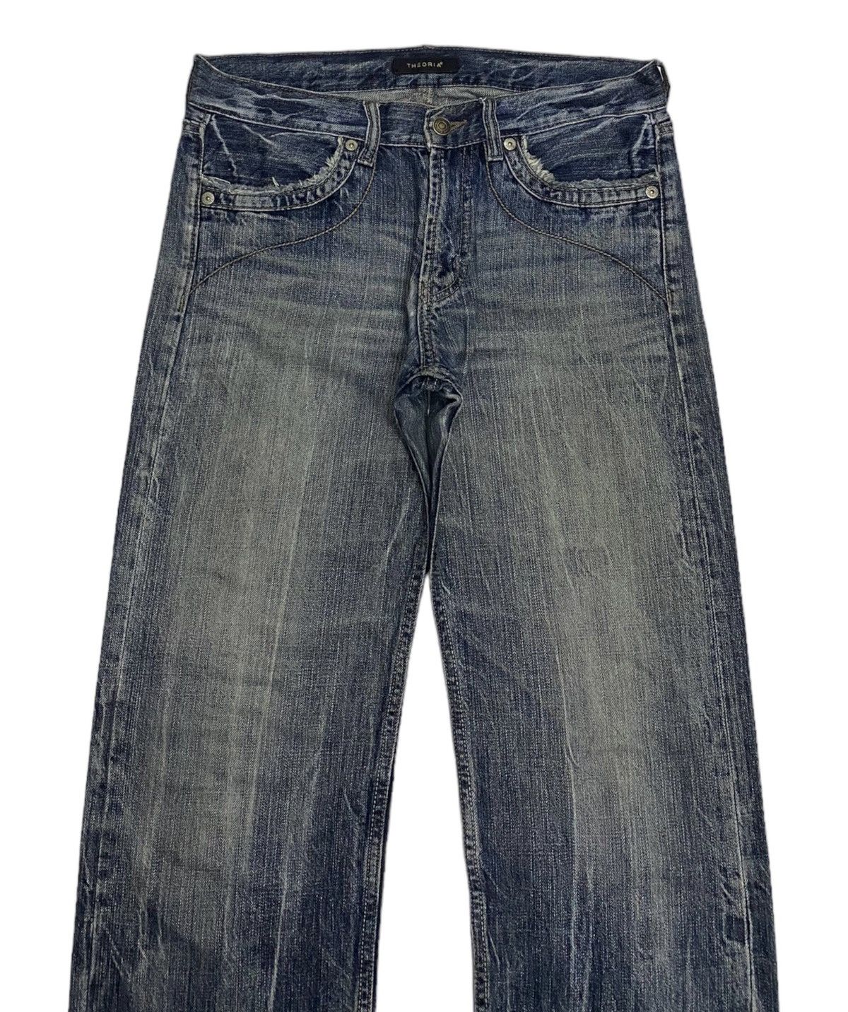 If Six Was Nine × Japanese Brand × Le Grande Bleu (L.G.B.) VINTAGE THEORIA JAPAN PUNK DISTRESSED DENIM JEANS METAL STUD Size US 32 / EU 48 - 4 Thumbnail
