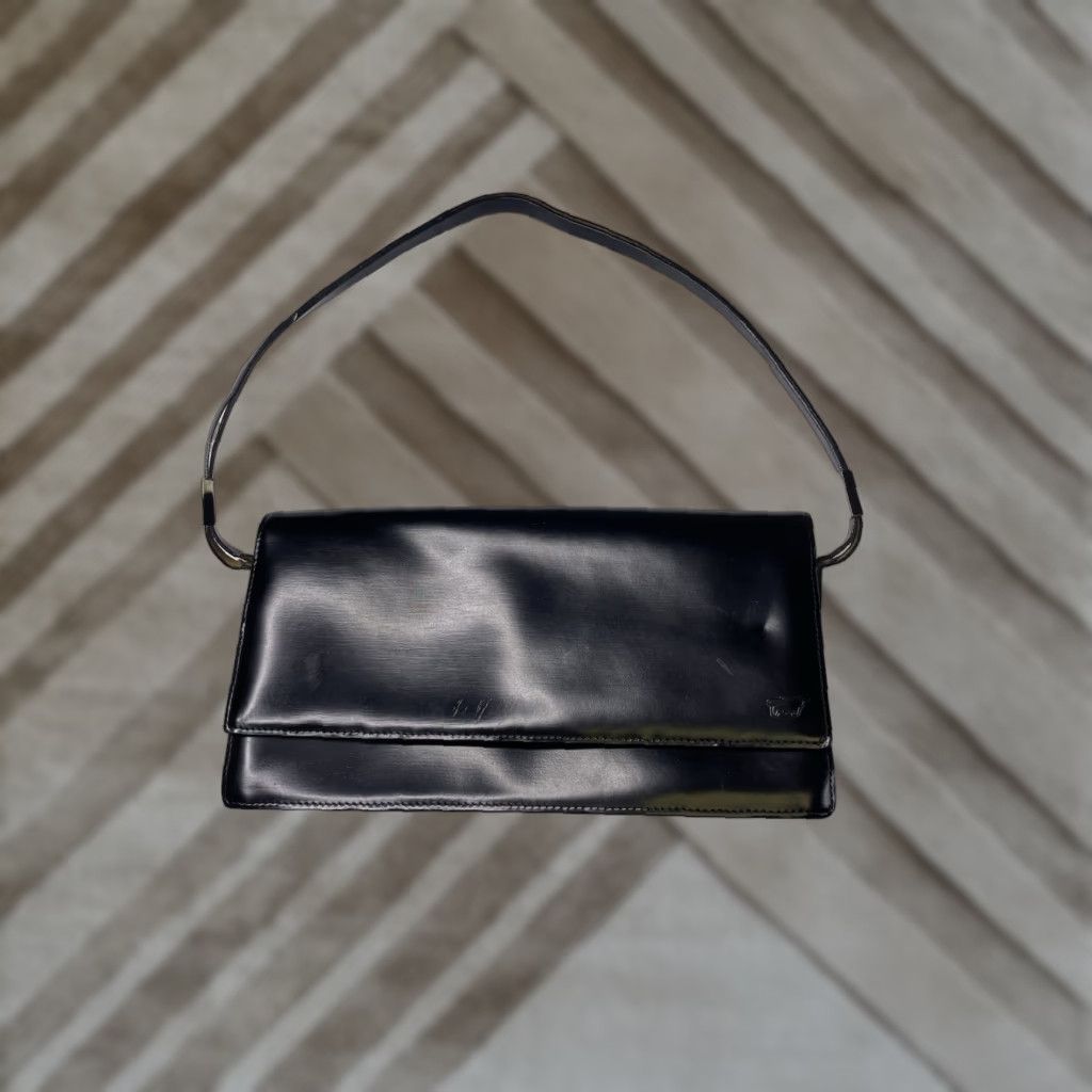 Vintage Braun Buffel Womens Leather Shoulder Bag Black Clutch Flap Vintage No Size ONE SIZE - 1 Thumbnail