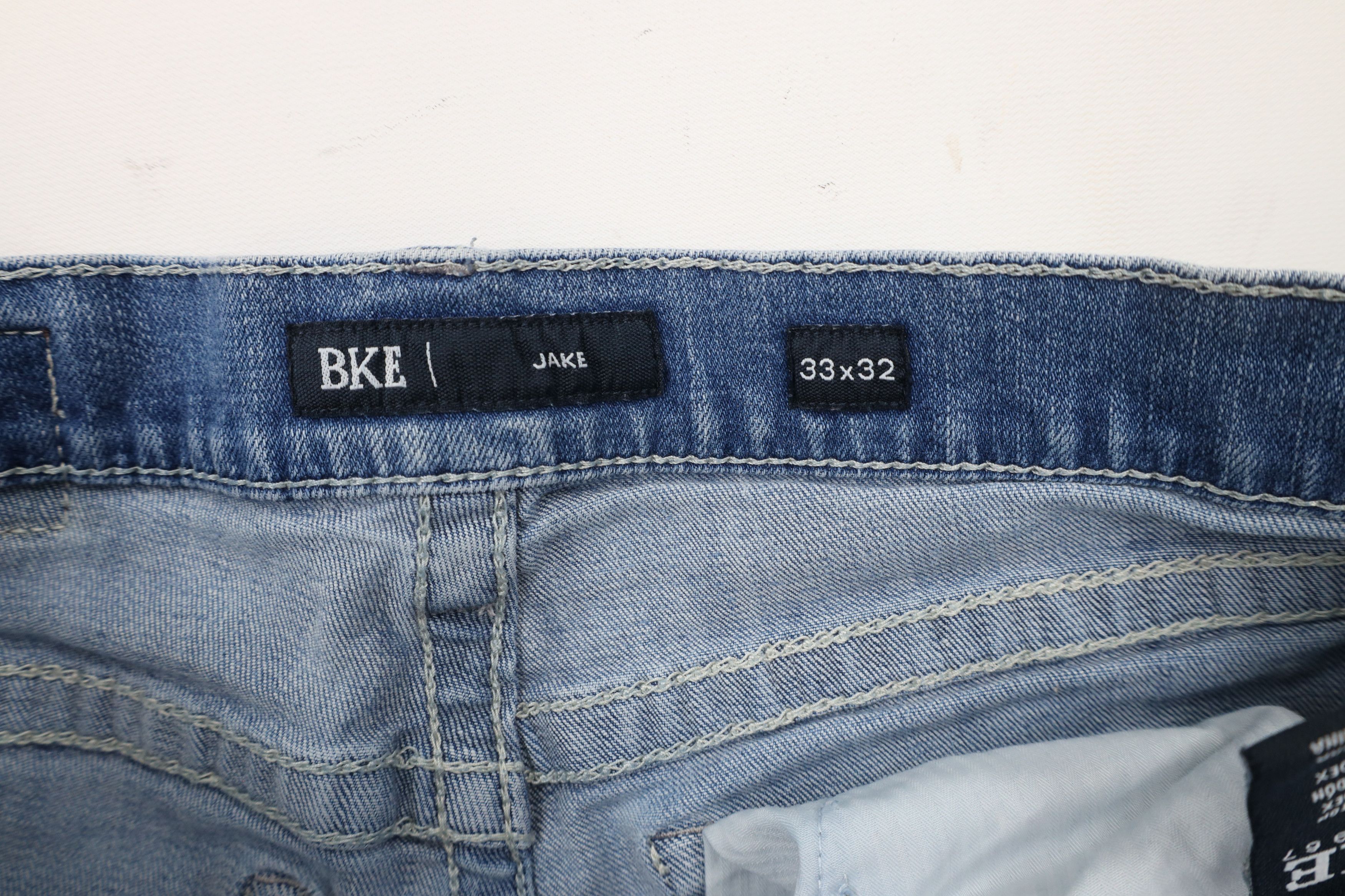 Vintage Buckle BKE Denim Thick Stitch Stretch Jake Bootcut Jeans Size US 33 - 8 Thumbnail