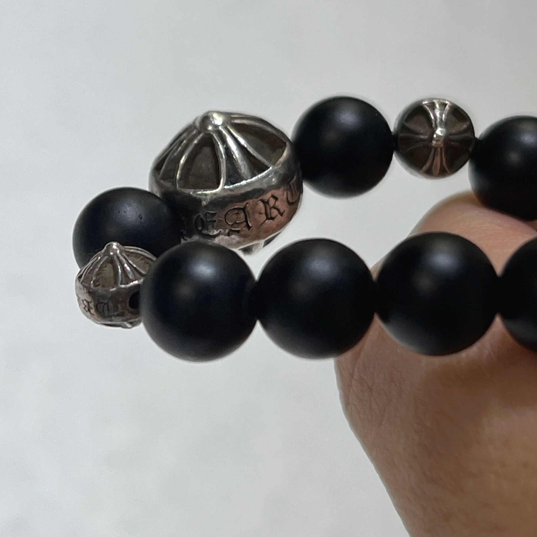 Chrome Hearts Chrome Hearts 71 BEAD Onyx Beads Bracelet 6mm Size ONE SIZE - 5 Thumbnail