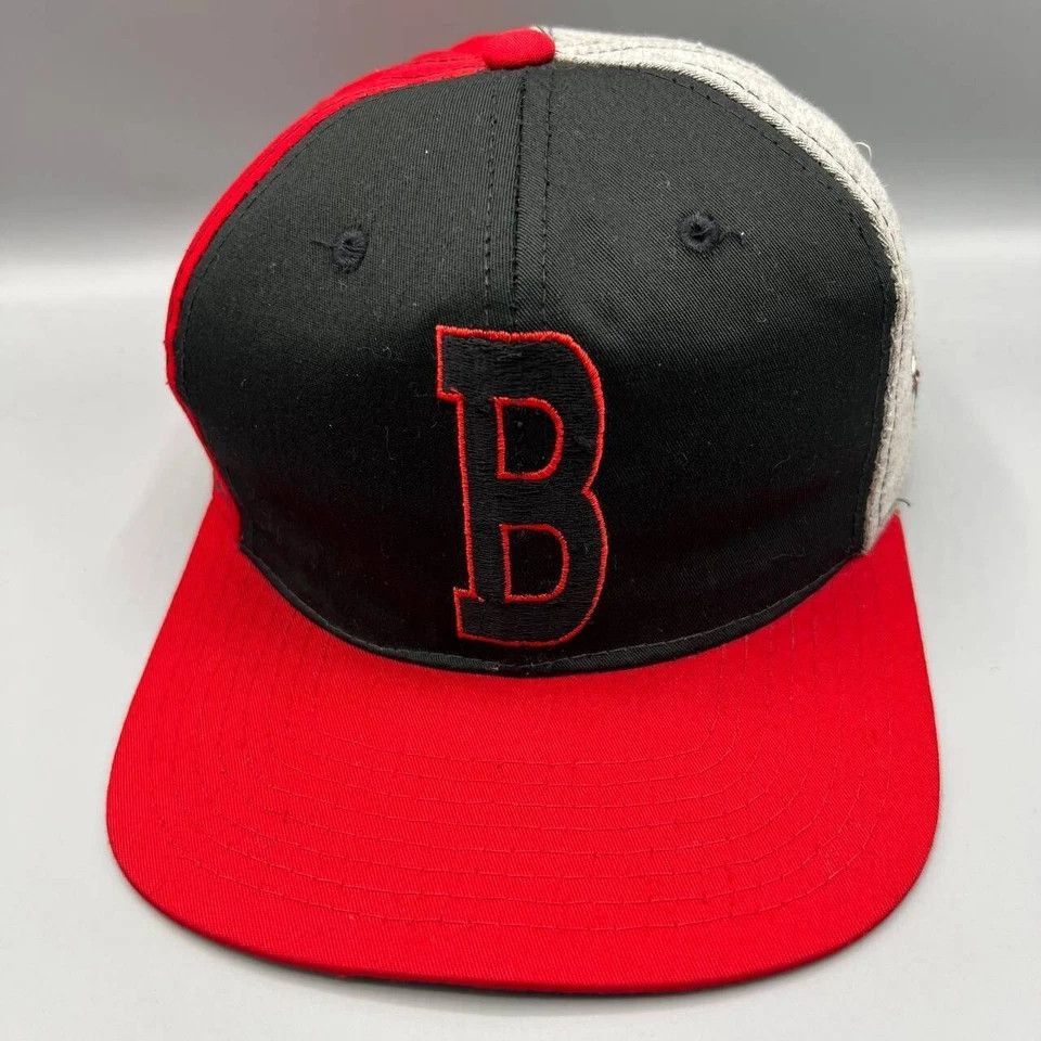 Starter × Vintage Chicago Bulls Hat Men Black Red Starter NBA Snap Back Cap Size ONE SIZE - 3 Thumbnail
