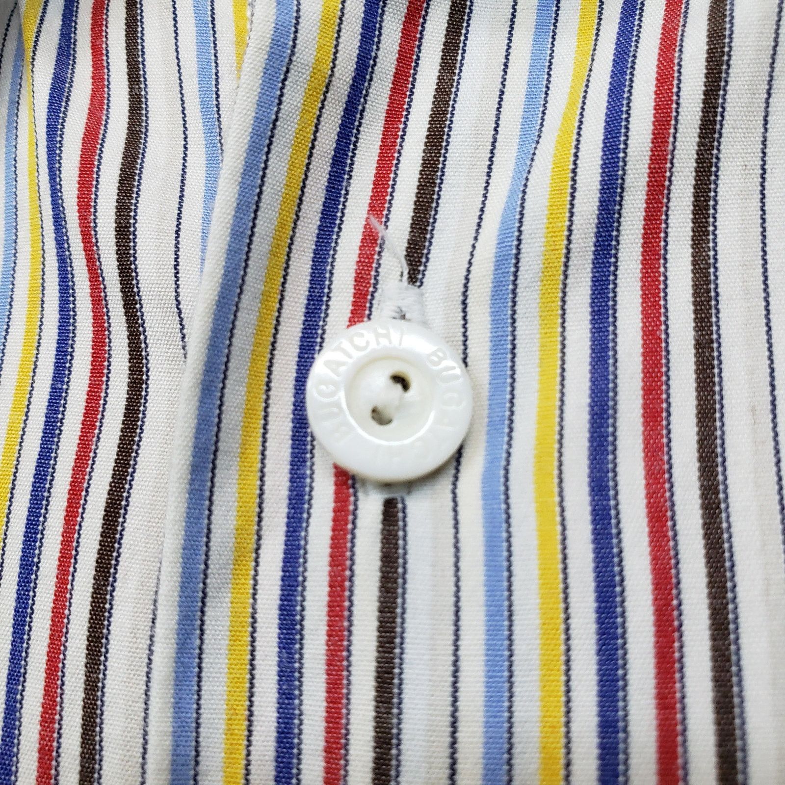 BUGATCHI BUGATCHI Uomo Shirt Hidden Button-Down Colorful Striped S/S Size US L / EU 52-54 / 3 - 3 Thumbnail