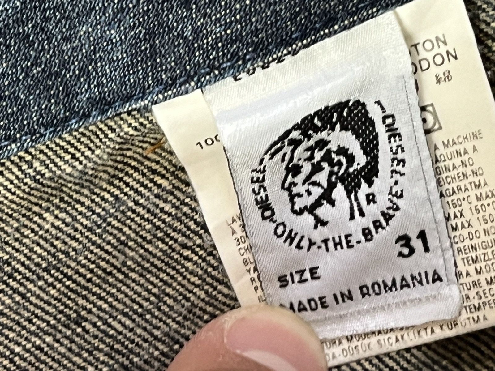Diesel × Vintage 🫀Vintage Diesel Jeans Big Logo JNCO Style Size US 32 / EU 48 - 5 Thumbnail