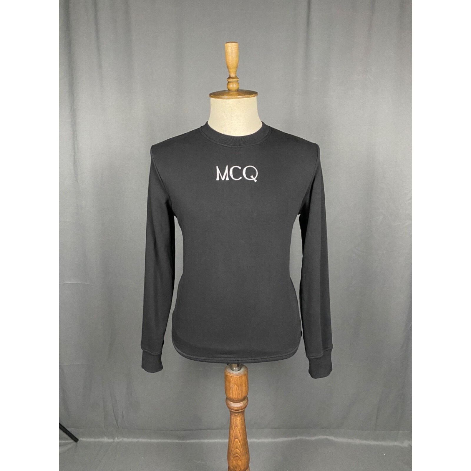 Alexander McQueen Alexander McQueen Big Logo Men's Black Crewneck Sweater Size Size US M / EU 48-50 / 2 - 4 Thumbnail