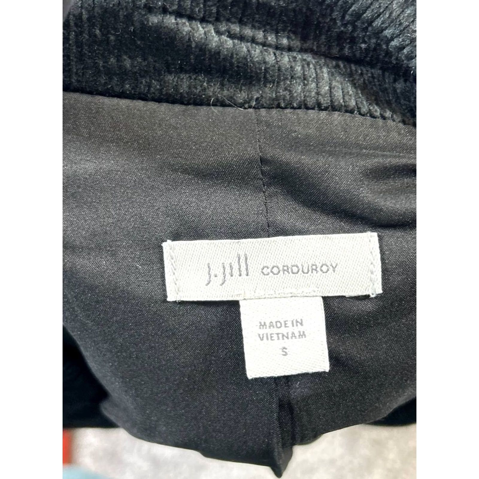 J. Jill J. Jill Blazer Women Small Black Ribbed Sports Coat Size S / US 4 / IT 40 - 3 Thumbnail