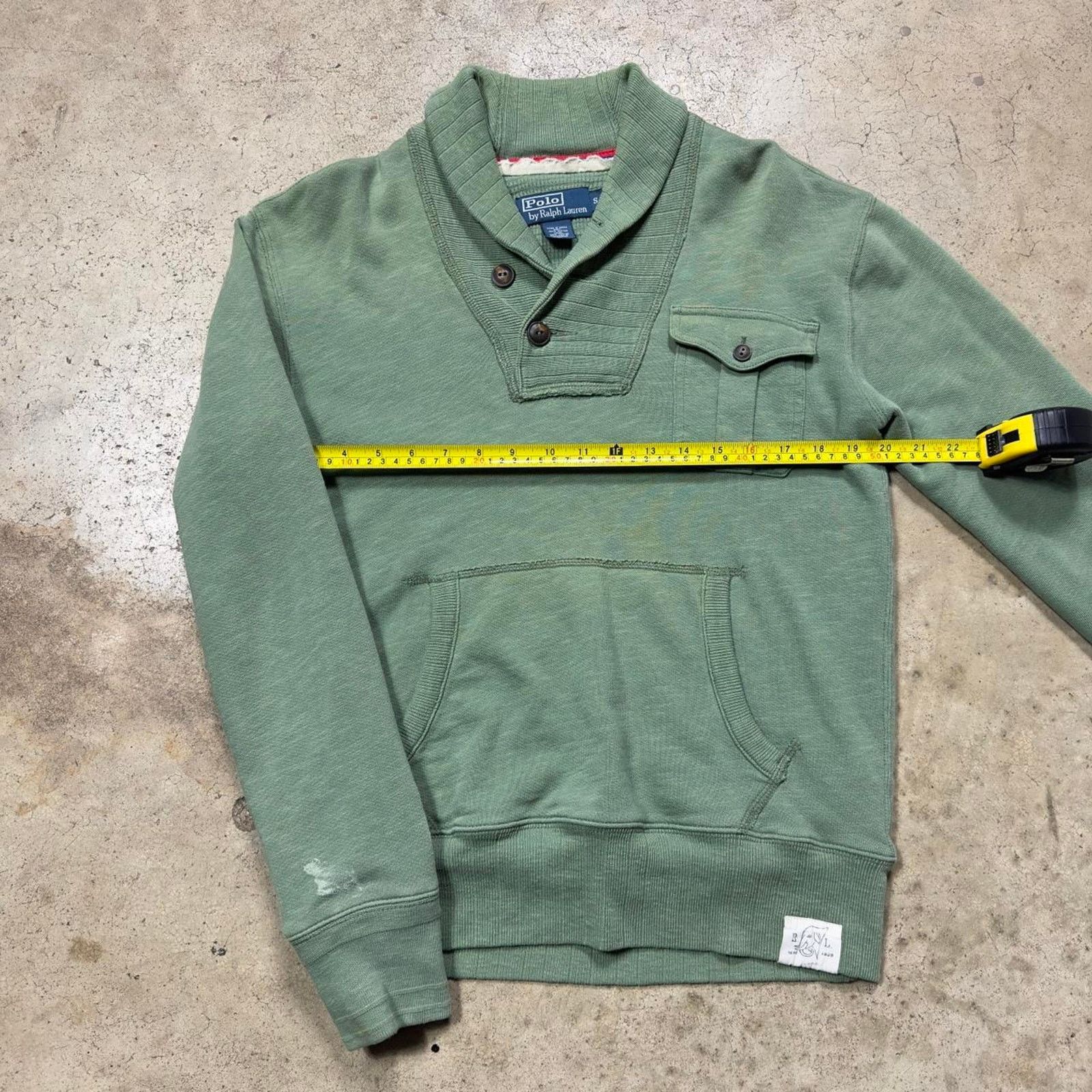 Japanese Brand × Polo Ralph Lauren Polo Ralph Lauren Military Green Streetwear Sweater Cardigan Size US M / EU 48-50 / 2 - 6 Thumbnail