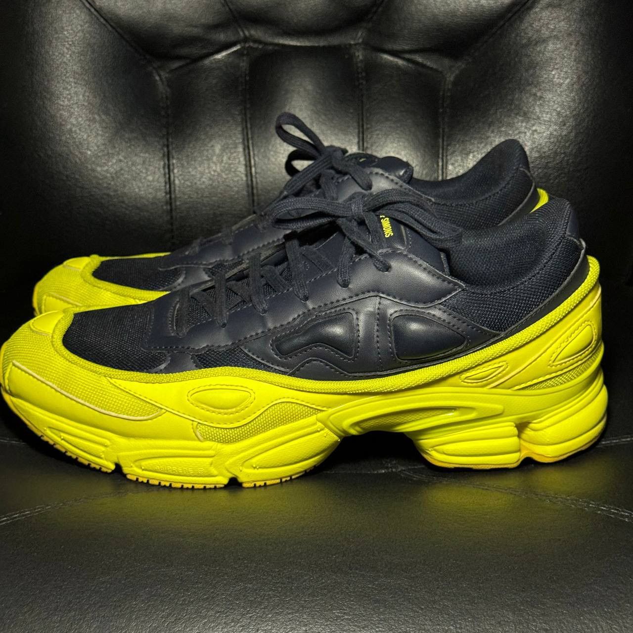 Adidas × Raf Simons 12,5us Adidas Raf Simons Ozweego Yellow Sneakers Size US 12.5 / EU 45-46 - 3 Thumbnail