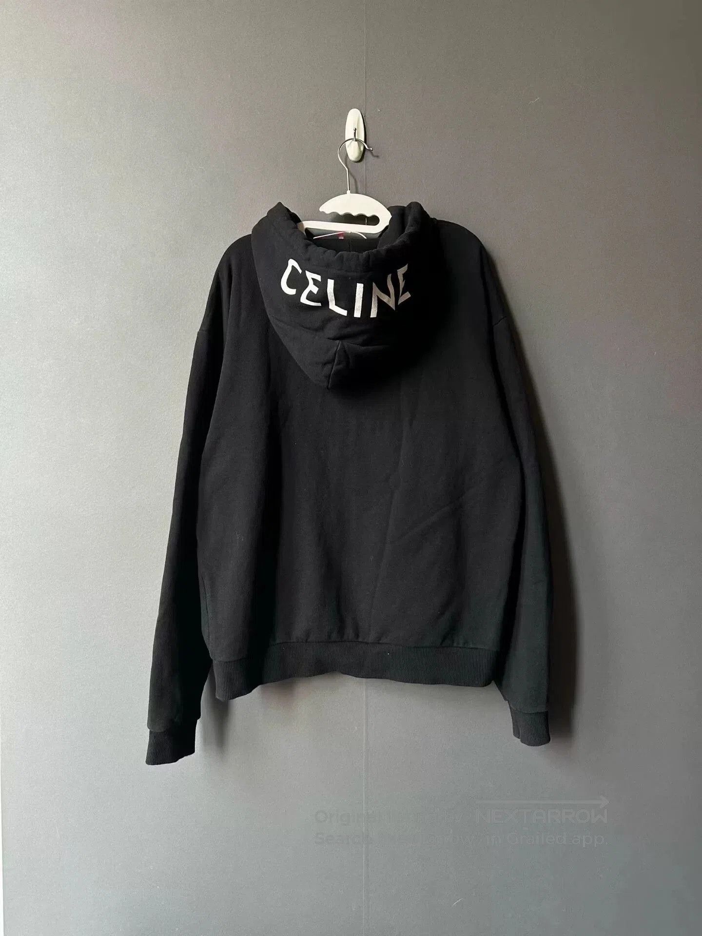 Celine celine logo zip-up hoodie in black. Size US XL / EU 56 / 4 - 2 Thumbnail