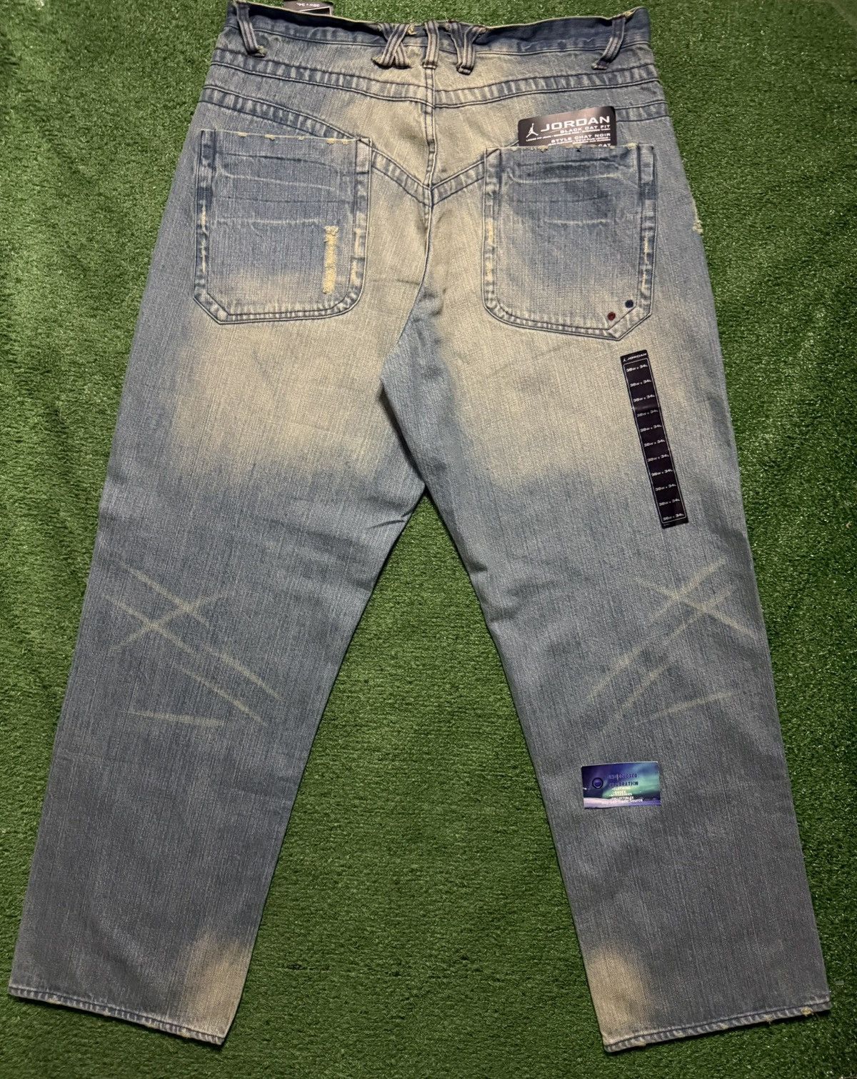 Jordan Brand Vintage Y2K Air Jordan Brand Jeans Baggy Waist 38 Nike Size US 38 / EU 54 - 3 Thumbnail