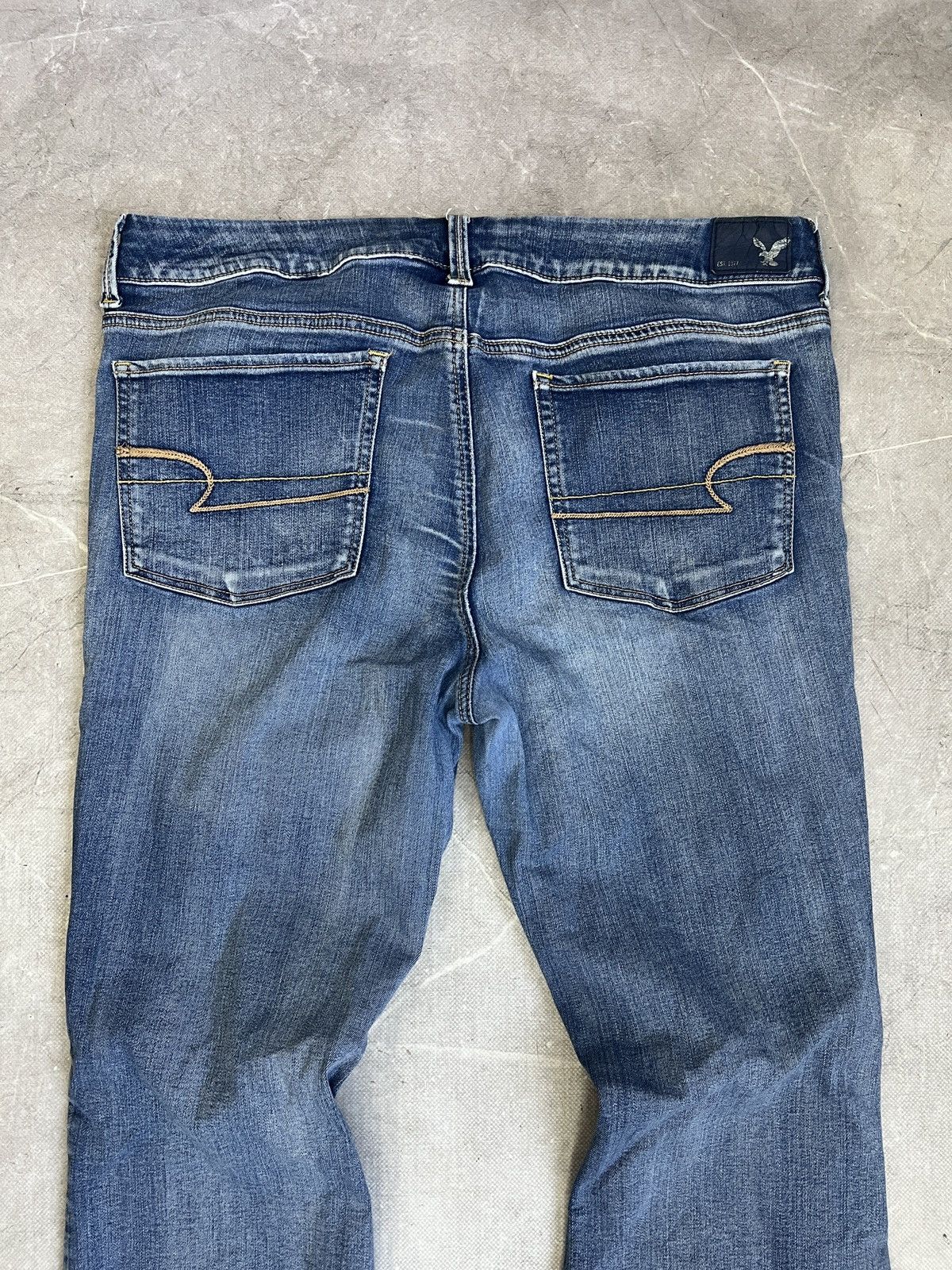 Tornado Mart Y2K Flared Denim Jeans Distressed tornado mart style hype Size US 35 - 10 Thumbnail
