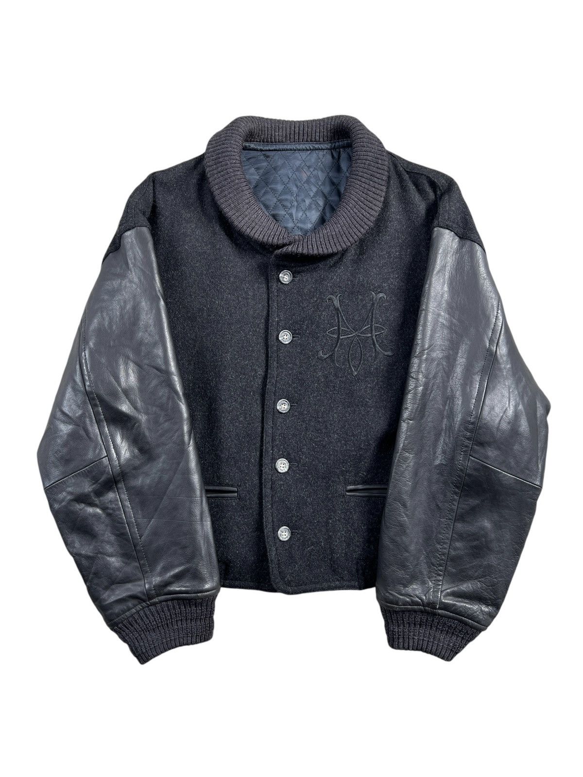 PPFM PPFM Wool Leather Varsity Jacket | Grailed