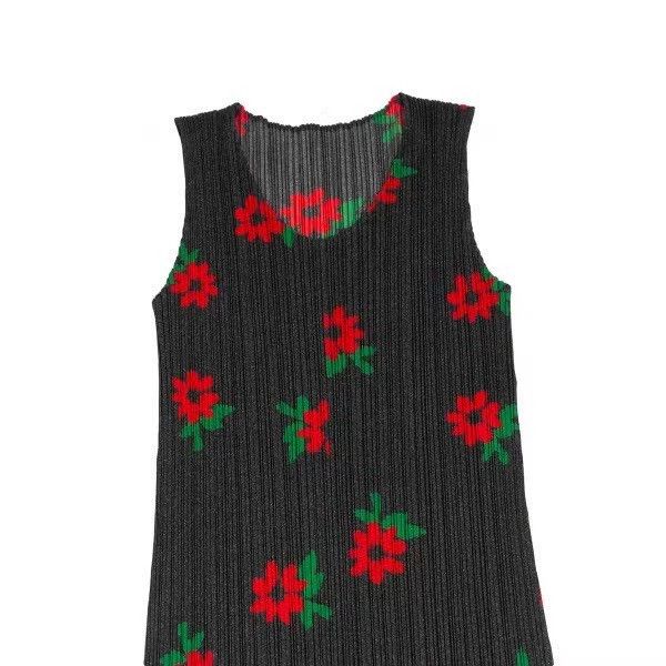 Issey Miyake issey miyake size:2 Little Red Flower pleated sleeveless d Size XXS / US 00 / IT 34 - 3 Thumbnail
