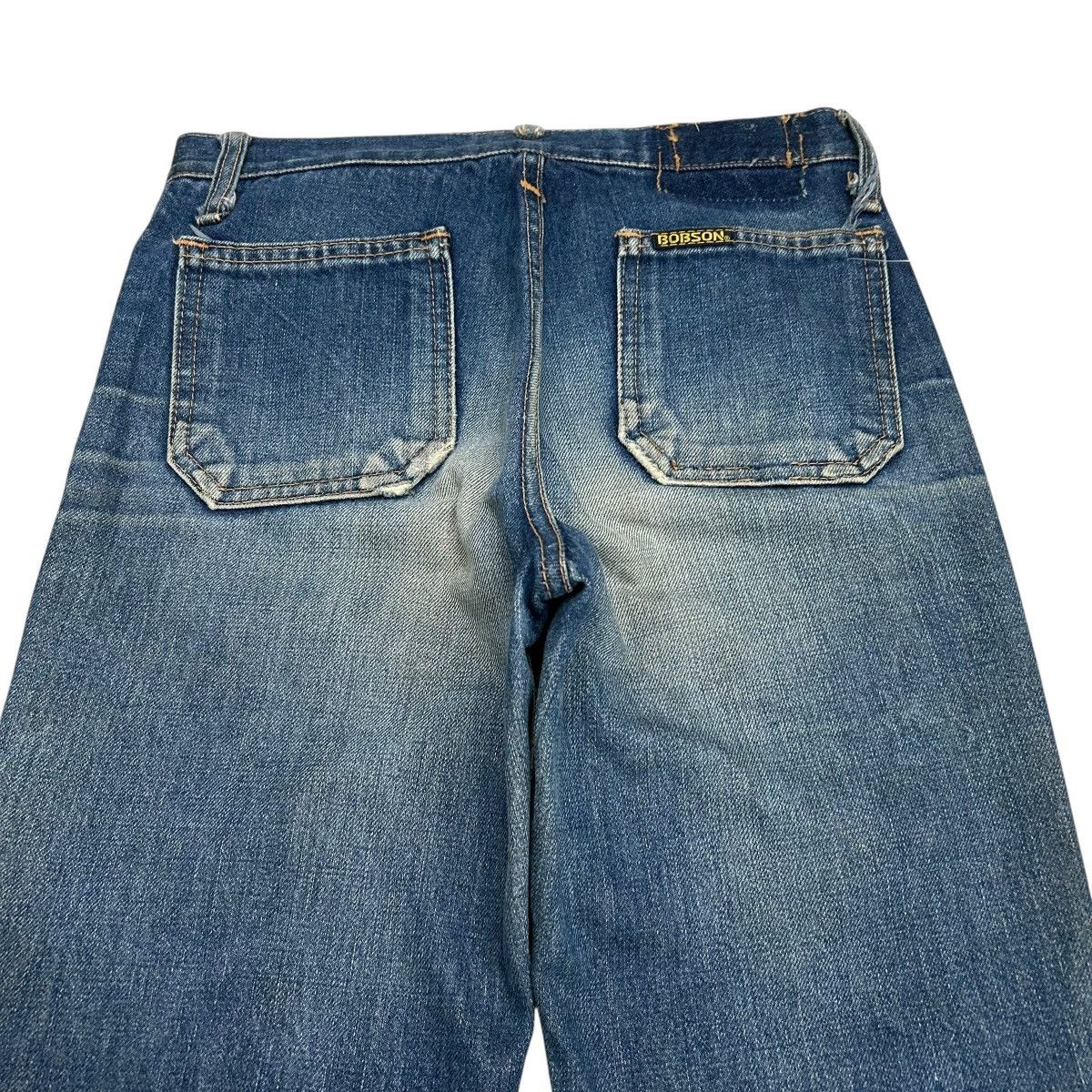 Tornado Mart 80s Bell Bottom Bobson Talon Blue Denim Size 27" / US 4 / IT 40 - 11 Thumbnail