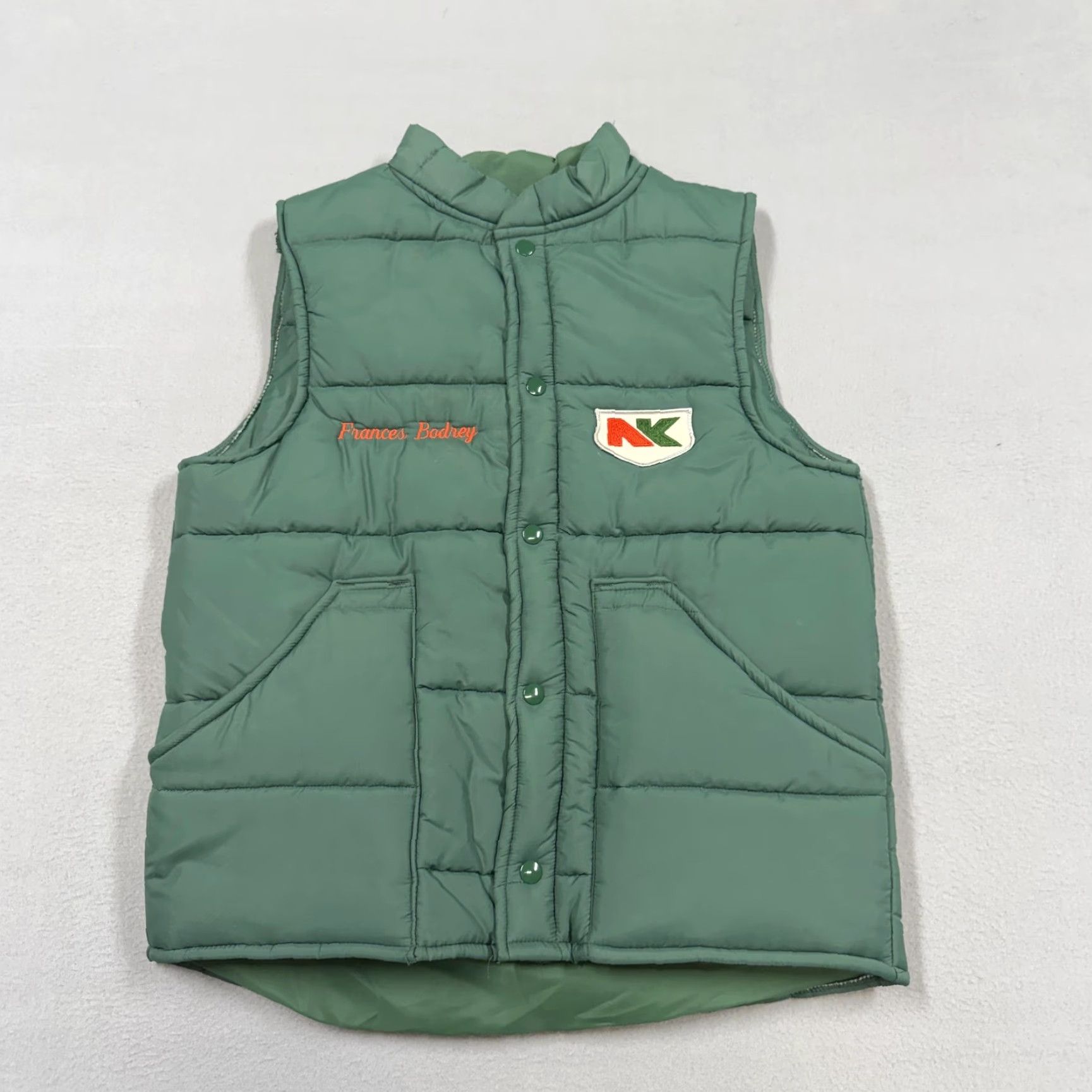 Vintage VINTAGE Warwick Vest Mens M Green Quilted Puffer NK Logo Snap Front USA Outdoor Casual Workwear Winter Size US M / EU 48-50 / 2 - 2 Thumbnail