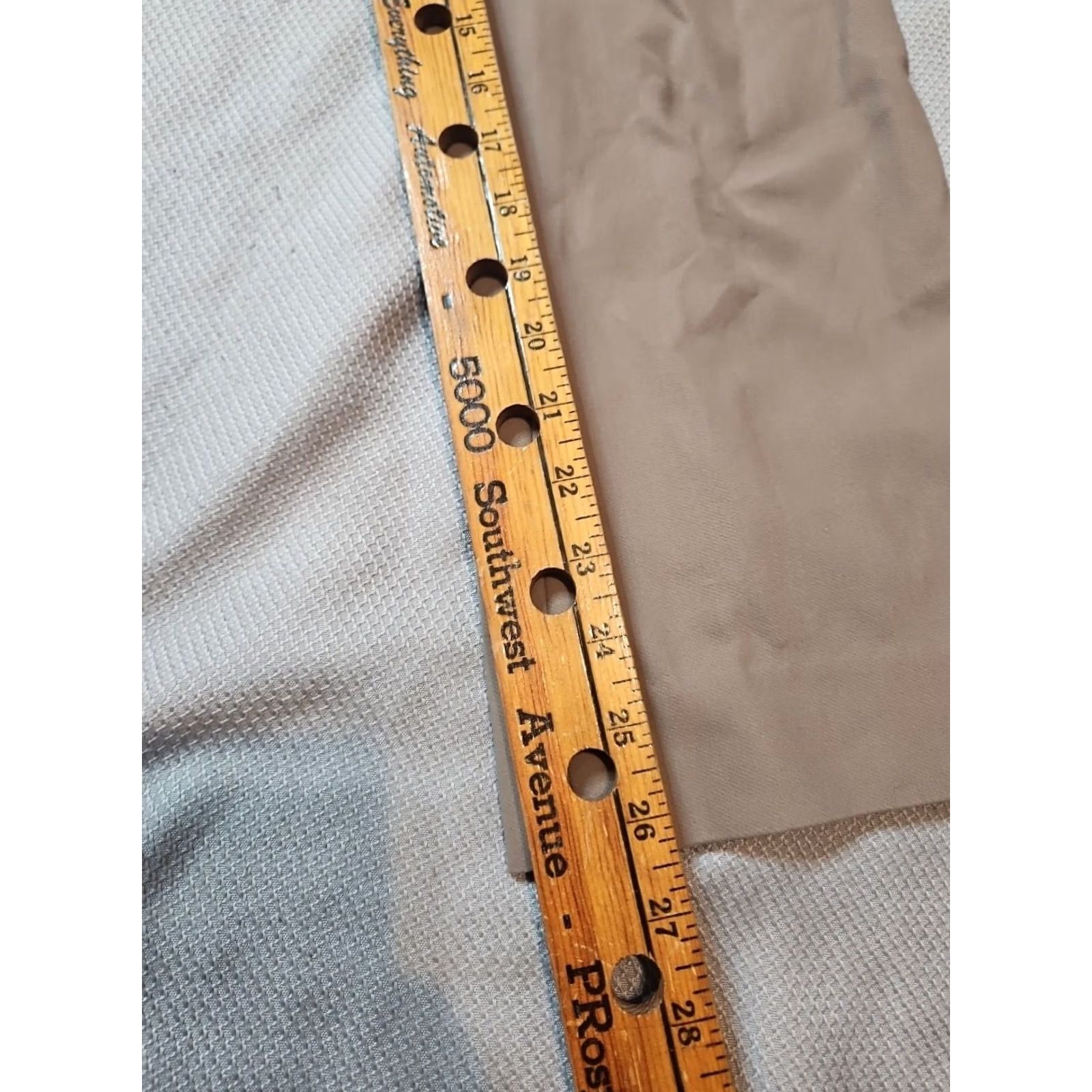 M.M.LaFleur MM.LaFleur Pants Womens Size 12 Beige Regular Straight Front Power Stretch Side Button City Preppy Art Hip Hop Hippie Hipster School Size 34" / US 12 / IT 48 - 7 Thumbnail