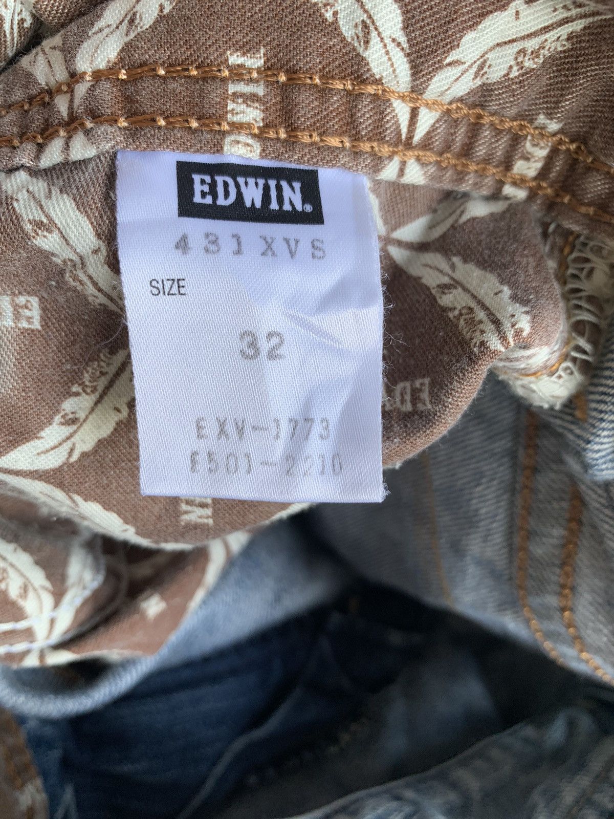 Edwin VINTAGE FLARE EDWIN XV NAVAJO FADED&RUSTY JAPANESE DENIM Size US 34 / EU 50 - 17 Thumbnail