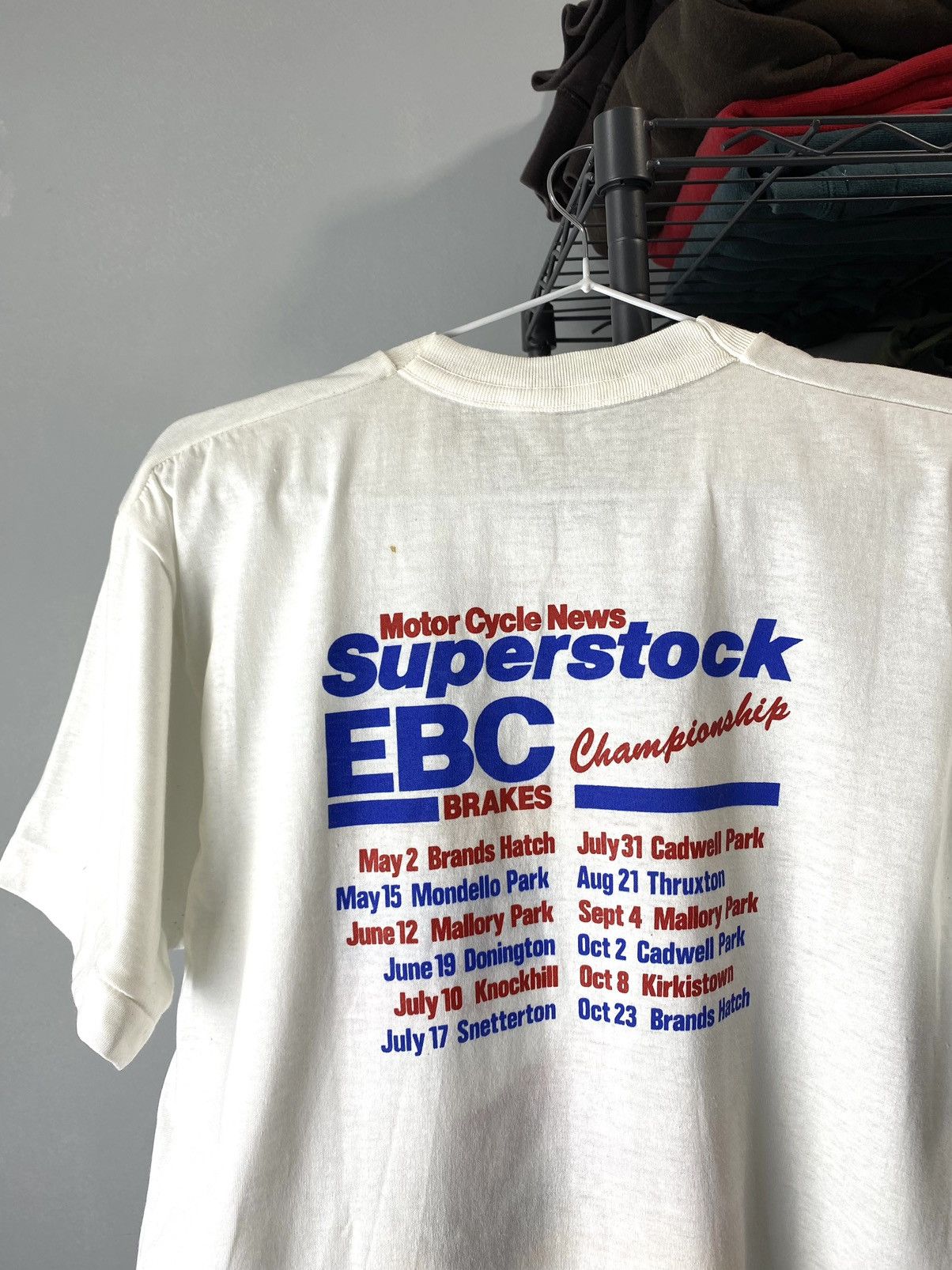 Honda Rare! Vintage 1980s Dunlop Honda Racing T Shirt World Racing Size US M / EU 48-50 / 2 - 15 Thumbnail