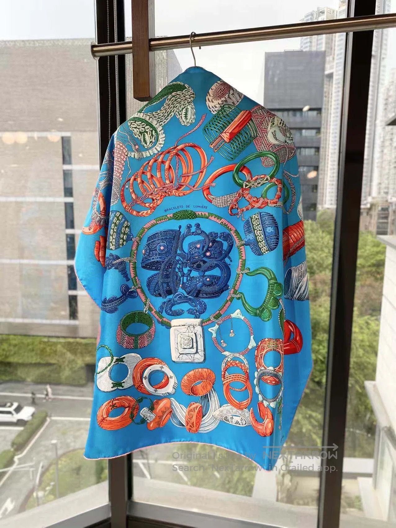 Hermes Hermes Printed logo silk scarf| Size ONE SIZE - 3 Thumbnail