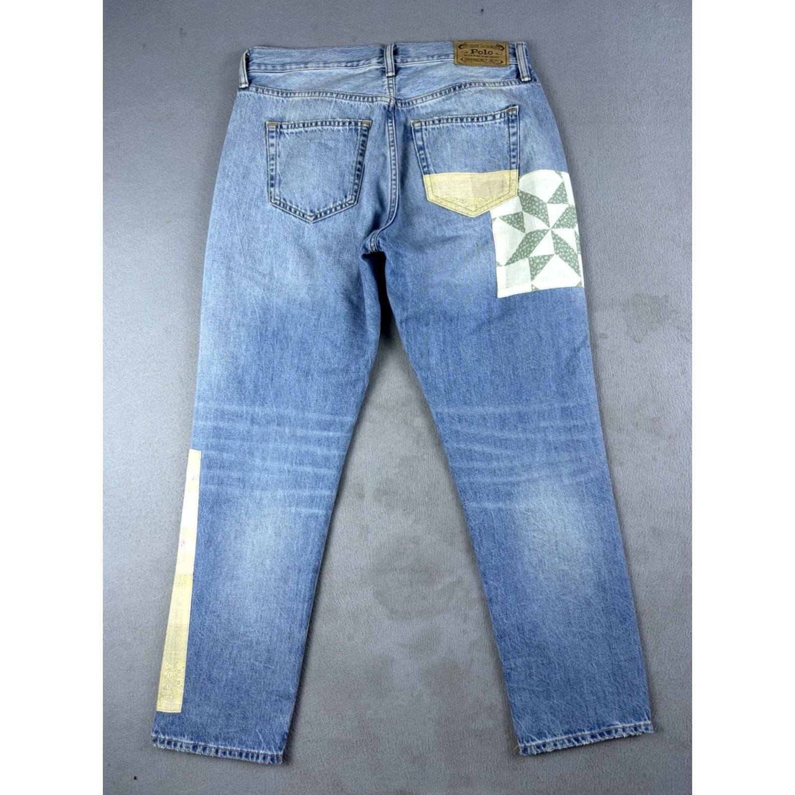 Polo Ralph Lauren Polo Ralph Lauren Jeans Women’s 27 Blue Denim Patchwork Avery Boyfriend Regular Inseam 26 Women Mens Size 27" / US 4 / IT 40 - 4 Thumbnail