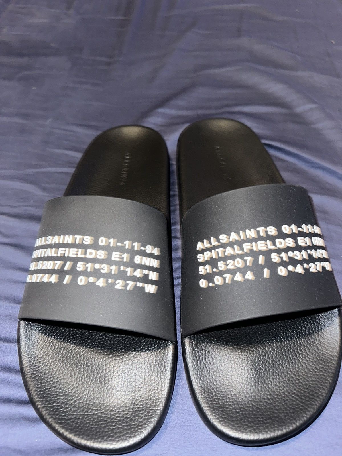 Allsaints Brand new all saints slides Size US 12 / EU 45 - 1 Thumbnail