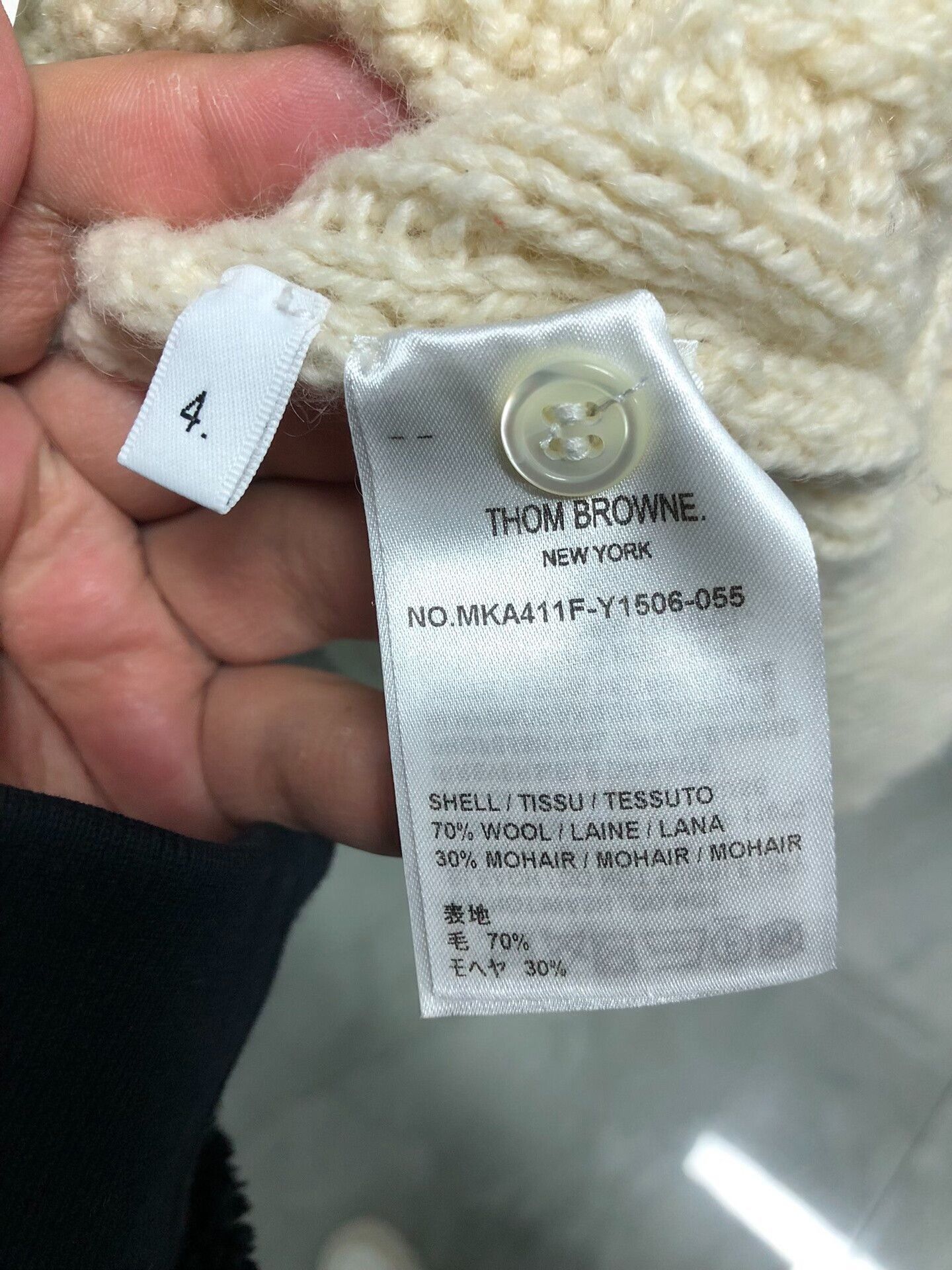 Thom Browne Thom Browne Striped Knit Sweater for Men. Size US L / EU 52-54 / 3 - 4 Thumbnail