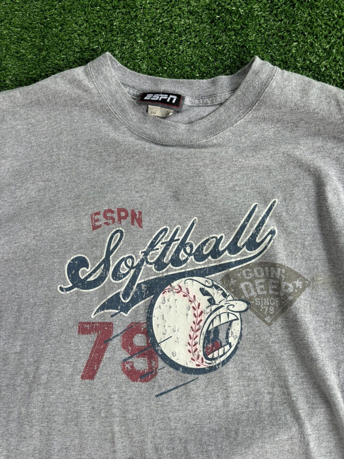 Vintage Vintage ESPN baseball tee Size US XXL / EU 58 / 5 - 2 Thumbnail