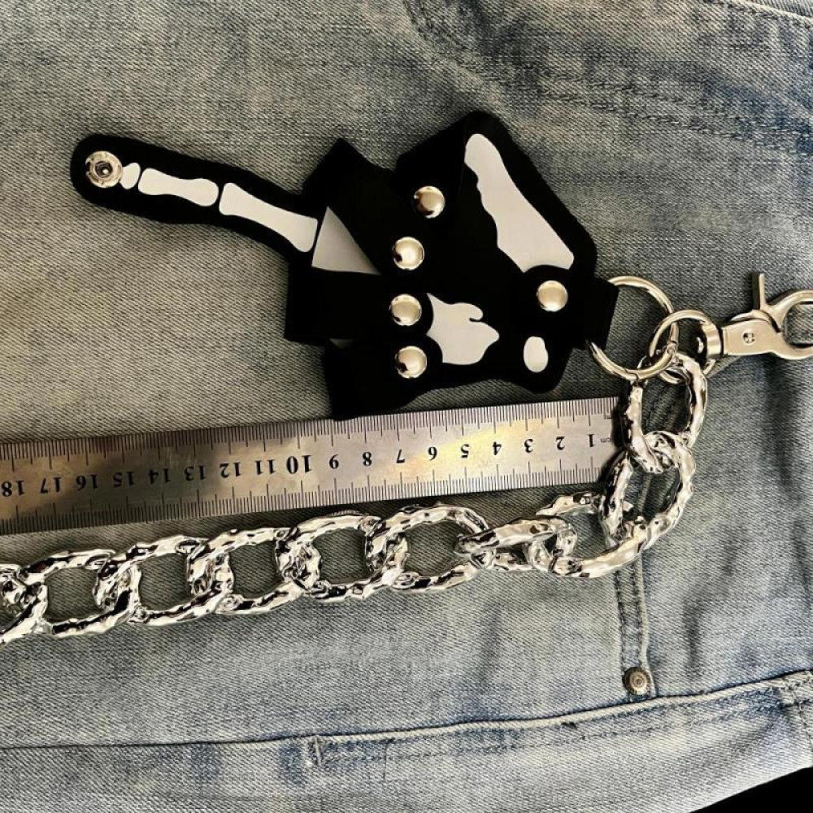 Vision Streetwear Skeleton Hand Charm Wallet Chain Size ONE SIZE - 3 Thumbnail