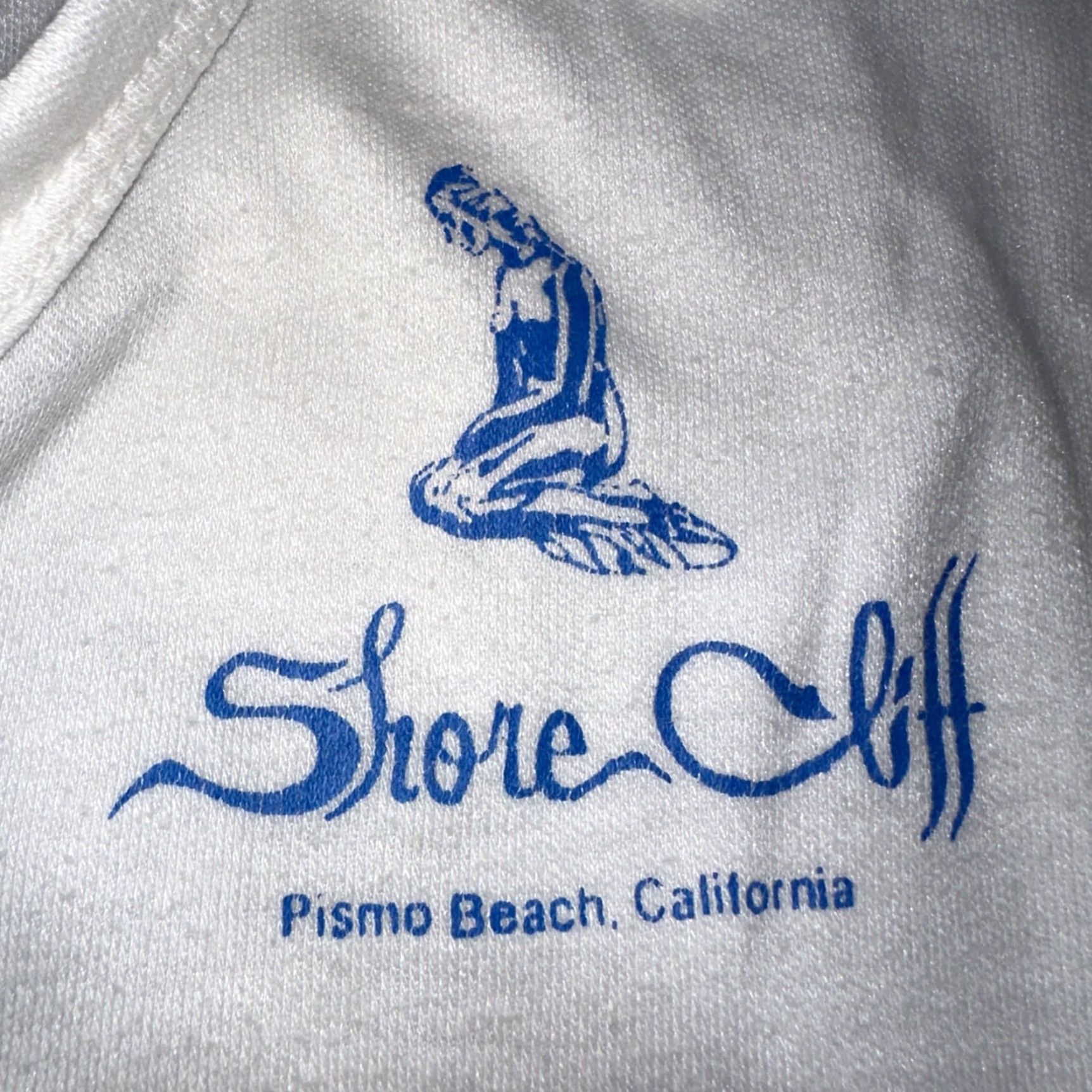 Vintage VINTAGE Shore Cliff Pismo Beach California VTG T Shirt 70s USA Womens Basic Polo White Size L / US 10 / IT 46 - 6 Thumbnail