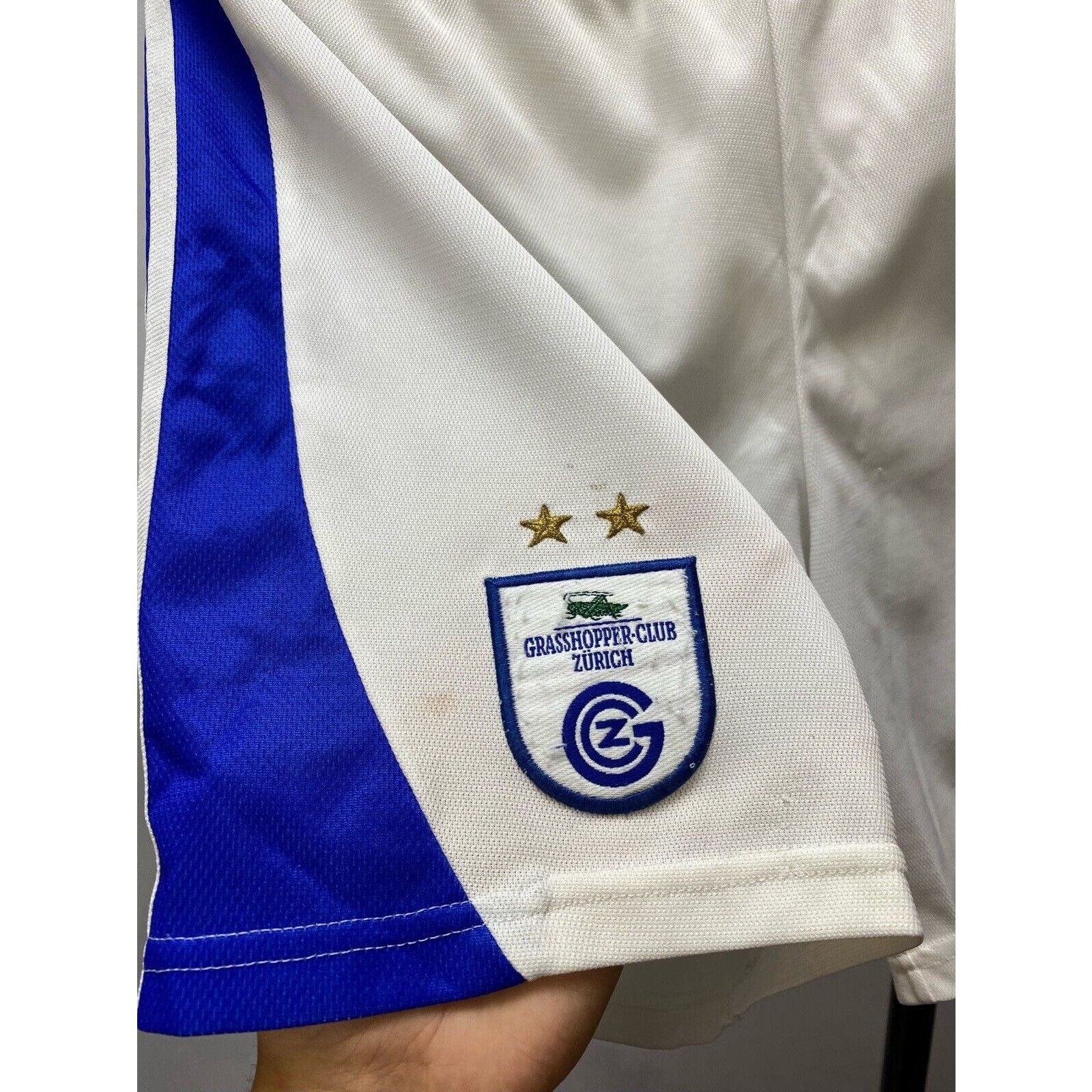 Adidas Grasshopper Club Zurich 2000s #2 Football Soccer Shorts Size US 34 / EU 50 - 10 Thumbnail