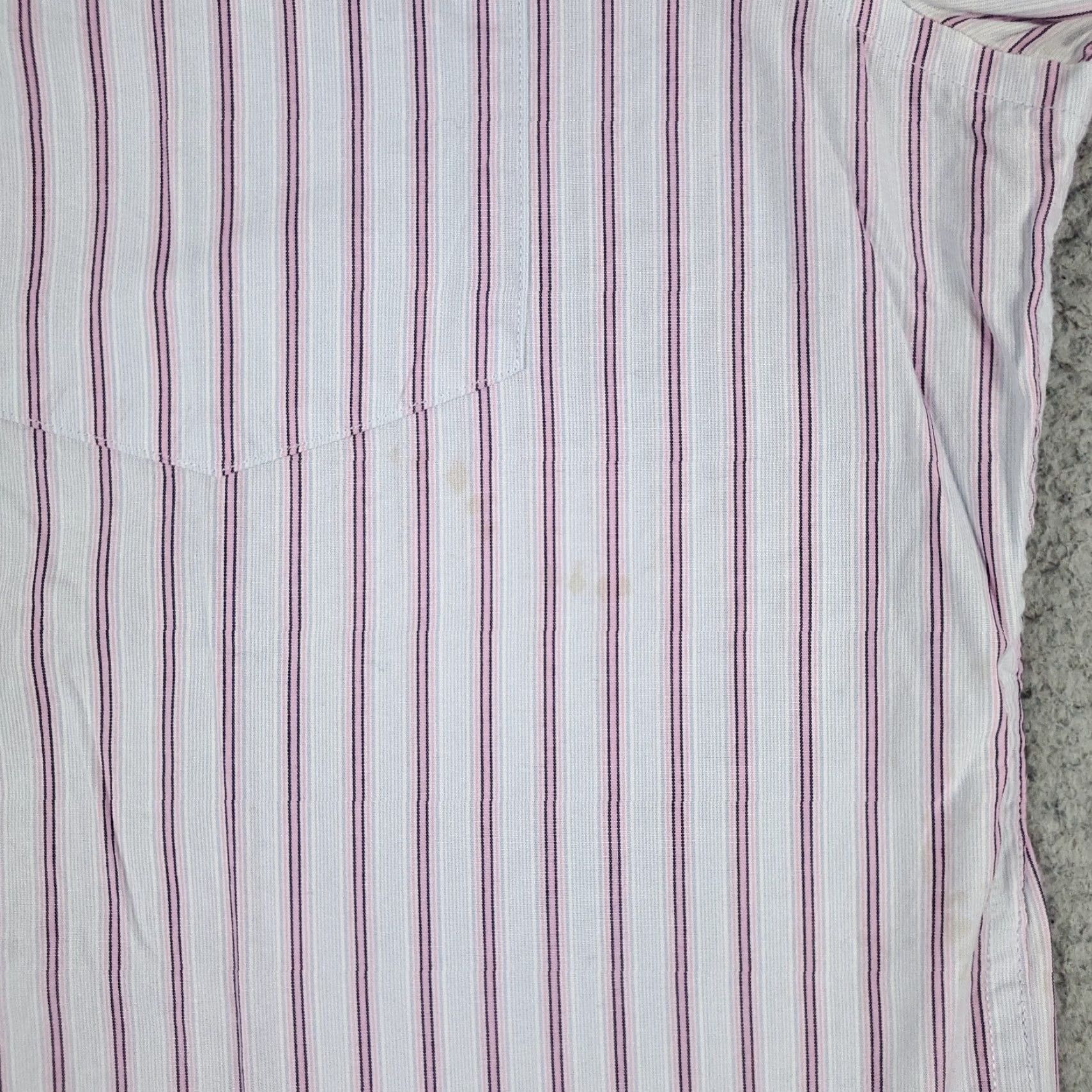 Banana Republic Banana Republic Shirt Mens Medium Blue Pink Button-Up Long Sleeve Stained Size US M / EU 48-50 / 2 - 5 Thumbnail