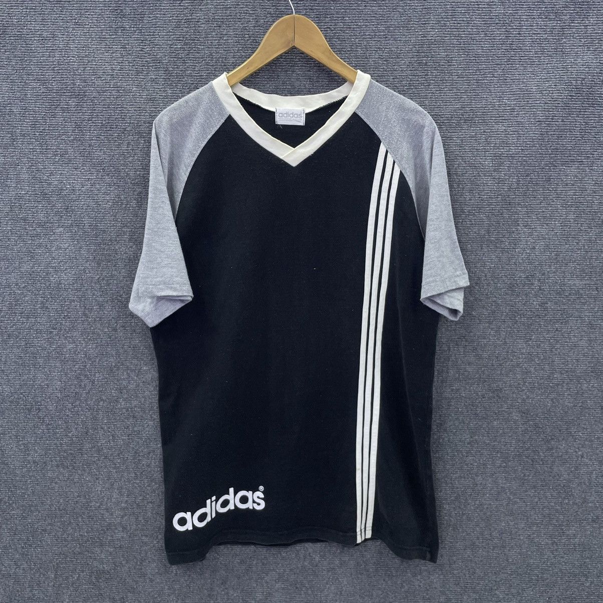 Adidas × Vintage Vintage 1990s Adidas T Shirt Size US L / EU 52-54 / 3 - 1 Thumbnail
