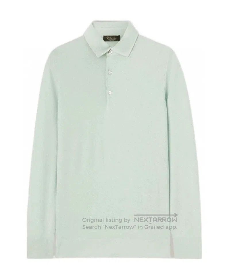 Loro Piana Loro Piana Cashmere Knit Polo Shirt. Size US XL / EU 56 / 4 - 5 Thumbnail