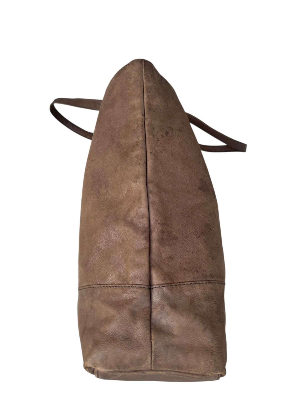 Leather Kissora Japan Faded Patina Leather Tote Bag Size ONE SIZE - 12 Thumbnail