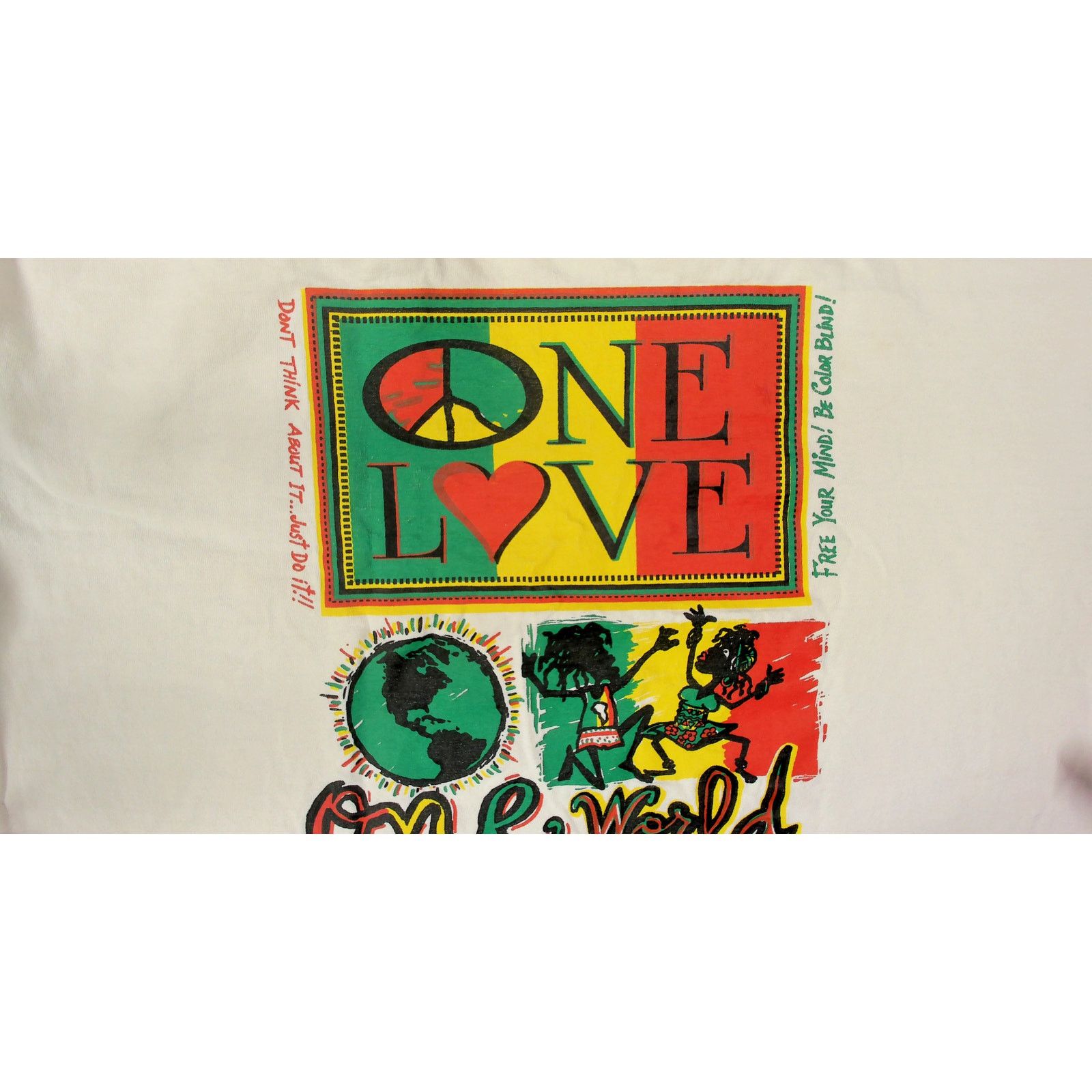 Vintage VTG 1990s Single Stitch Rasta Reggae Key West Graphic Tee Size US XL / EU 56 / 4 - 8 Thumbnail