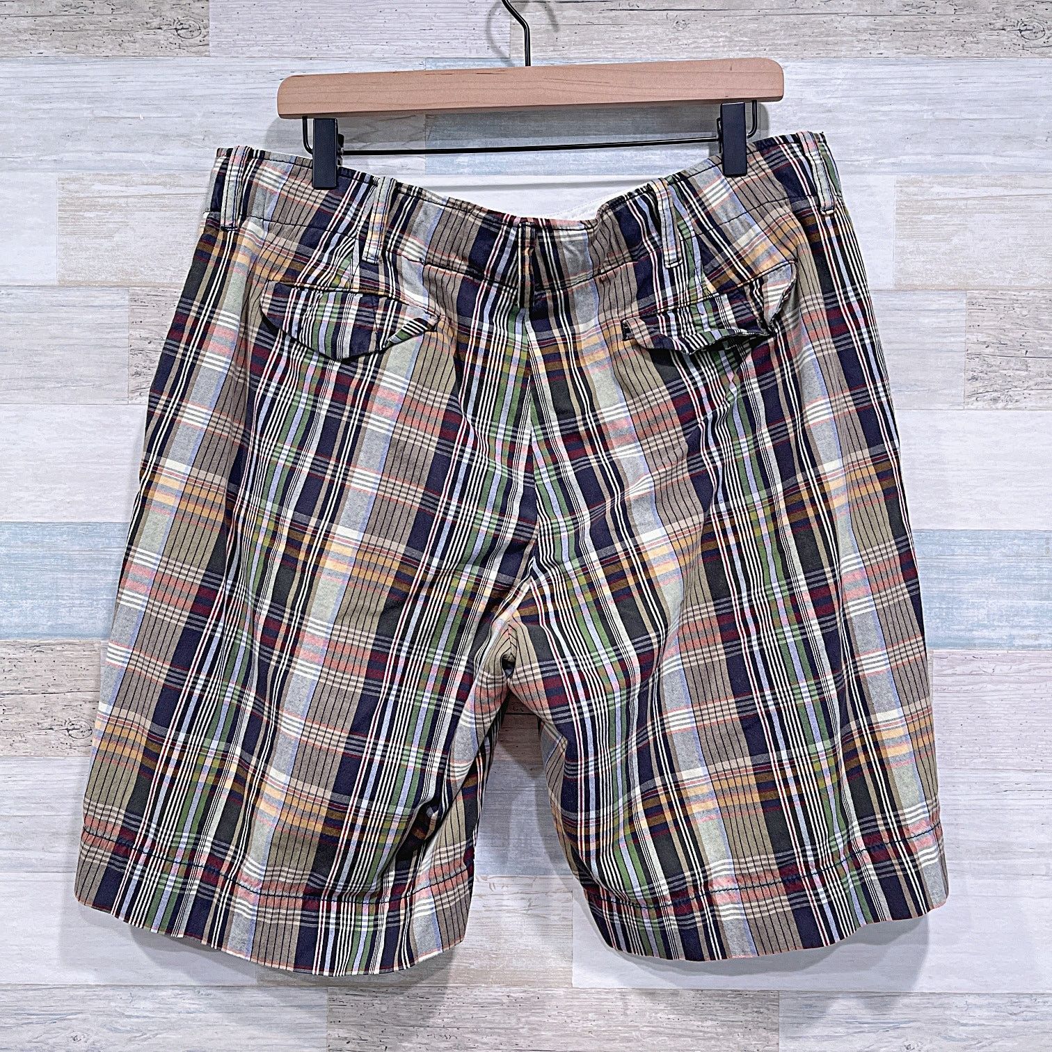 Polo Ralph Lauren POLO Ralph Lauren 10" Plaid Shorts Brown Flat Front Mens 36 Size US 36 / EU 52 - 3 Thumbnail