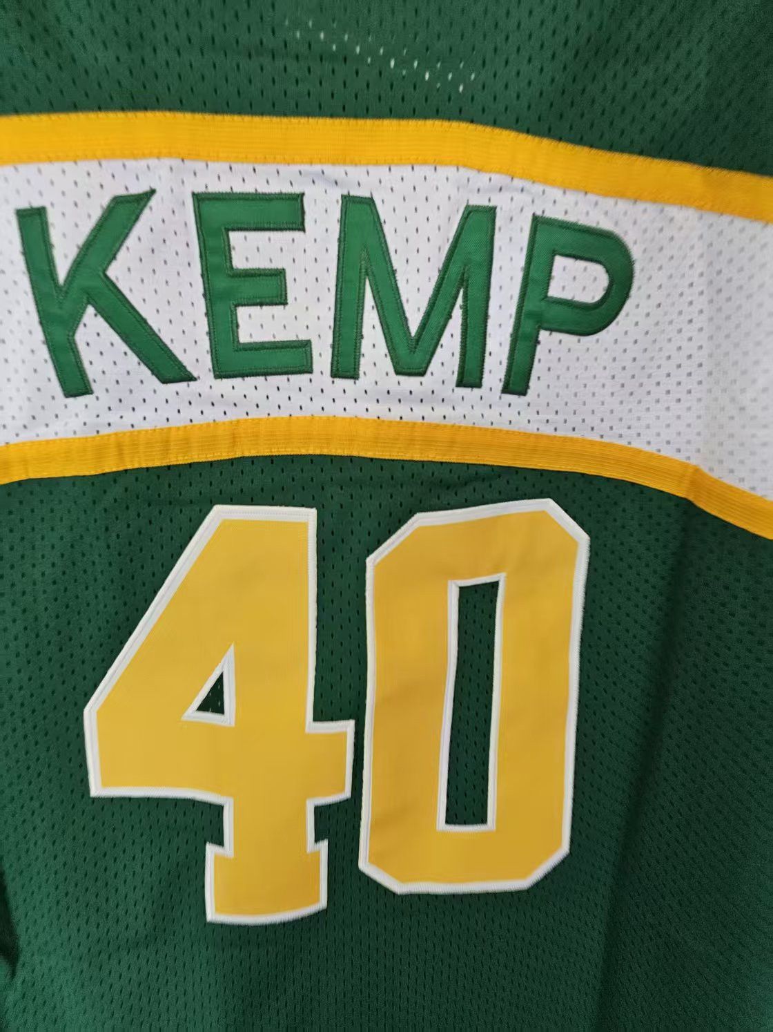 NBA Seattle SuperSonics 40 Shawn Kemp Jersey Green Size US XL / EU 56 / 4 - 4 Thumbnail