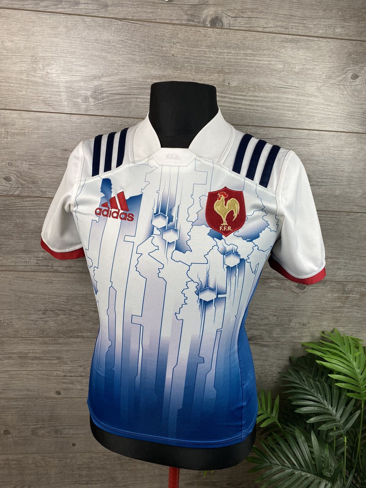 Adidas FRANCE RUGBY SEVEN 2016-2017 jersey shirt Adidas Size US XS / EU 42 / 0 - 2 Thumbnail