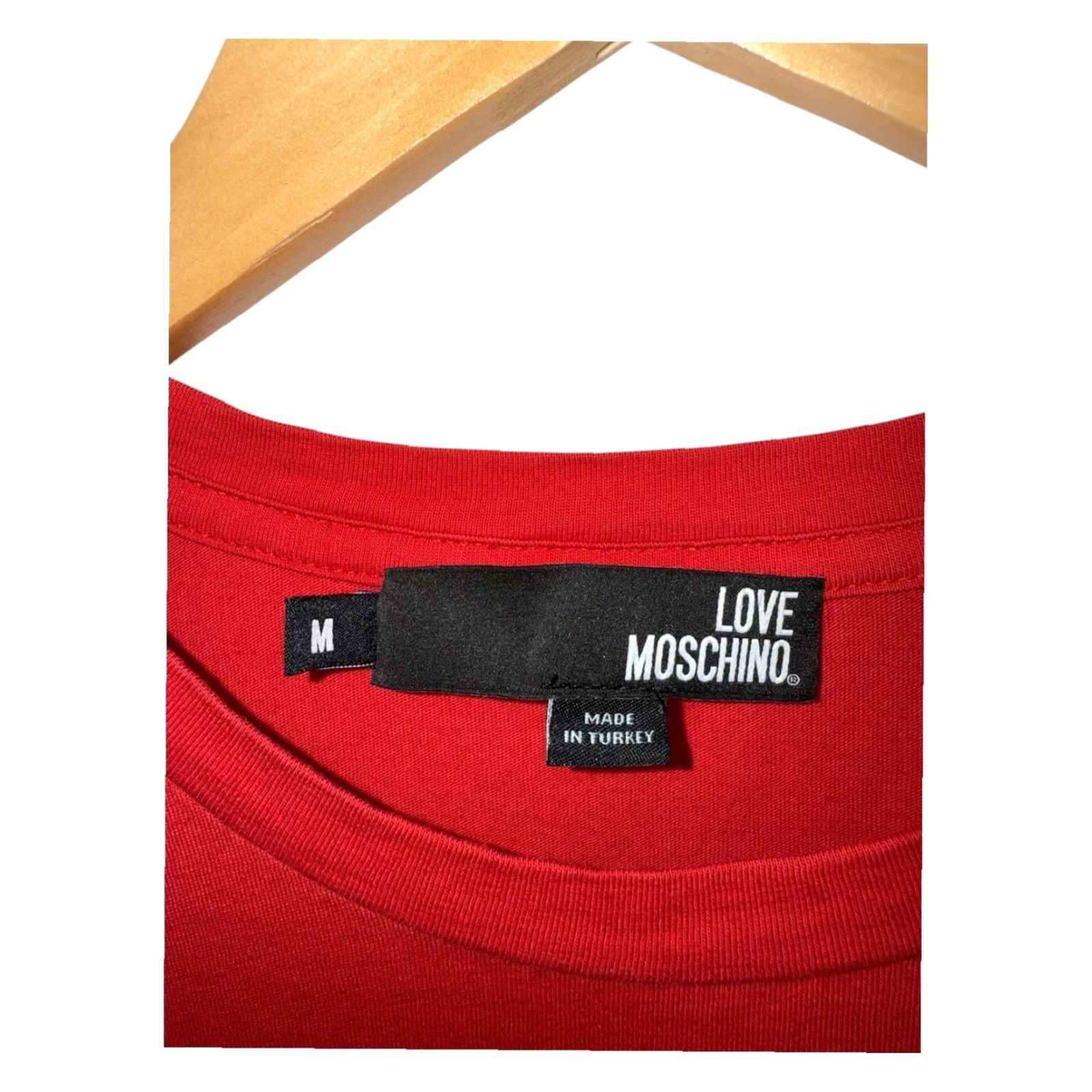 Moschino Moschino Love Red Globe T Shirt M Men Size Medium Regular Color Red Shirt Size US M / EU 48-50 / 2 - 6 Thumbnail