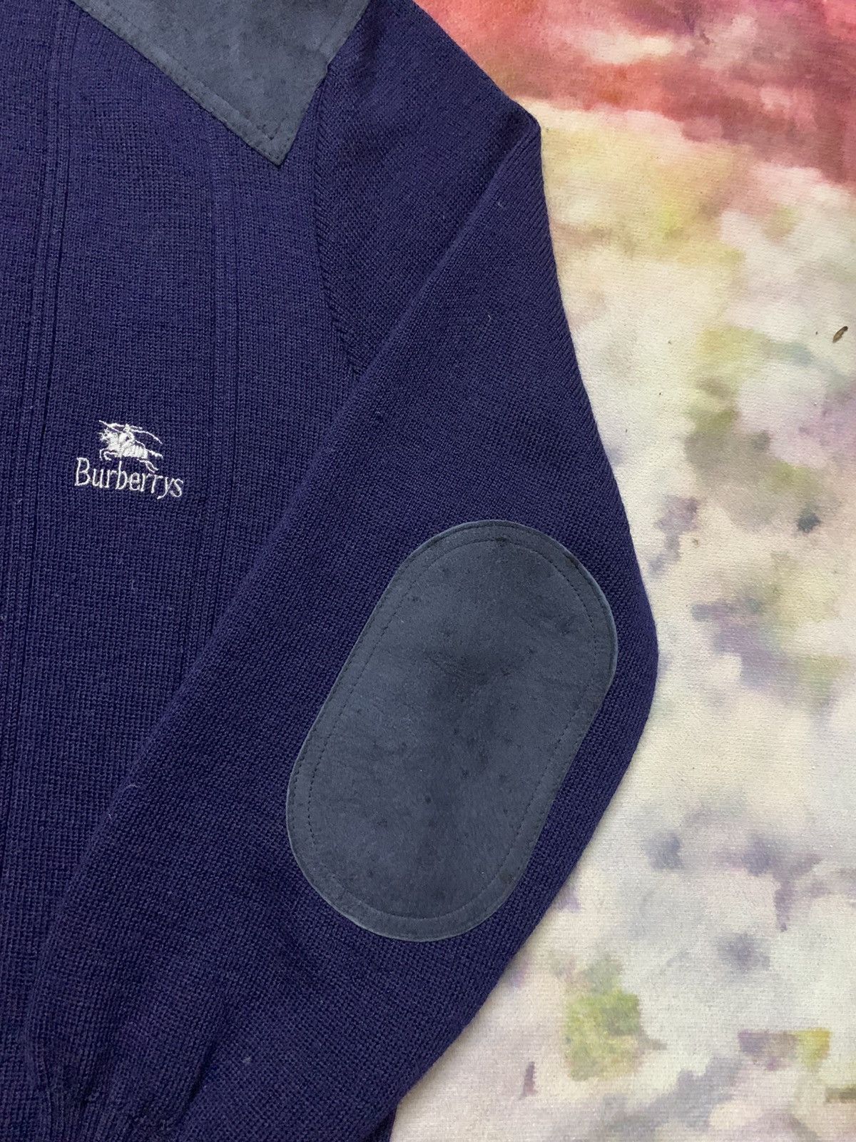Burberry Prorsum Vintage 80’s Burberrys Knit Jumper Navy Size US M / EU 48-50 / 2 - 8 Thumbnail