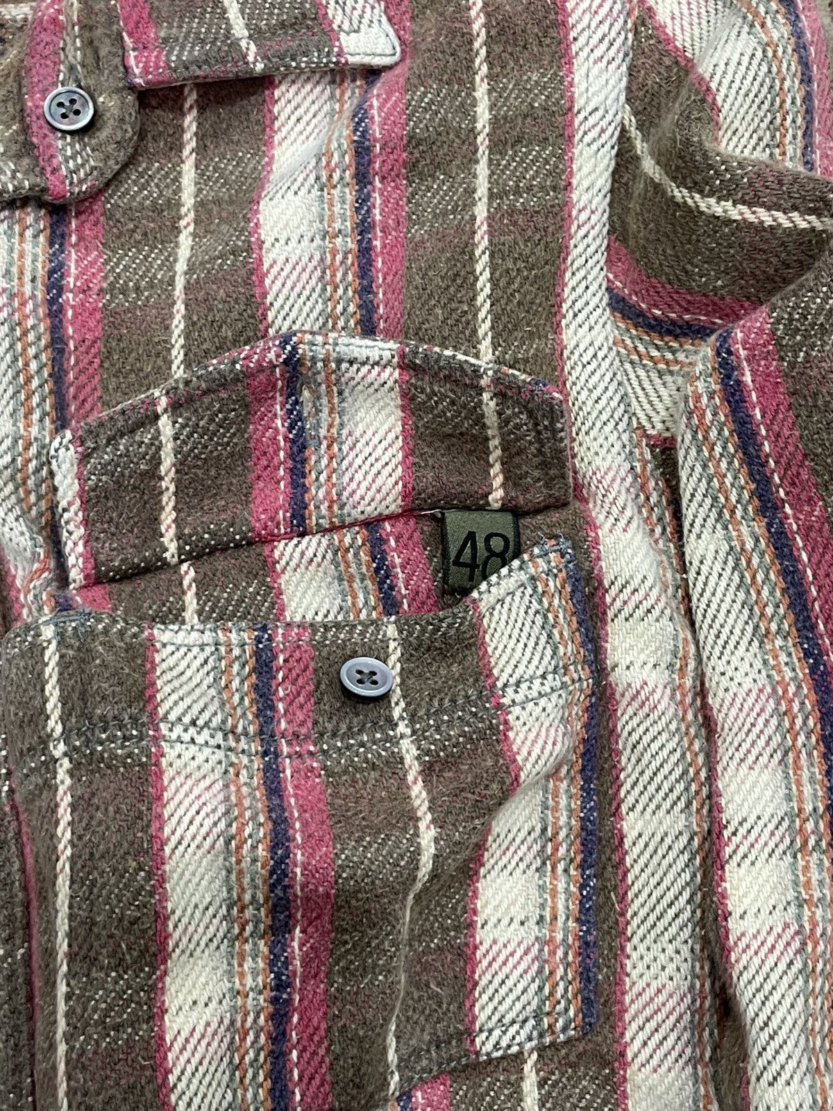Nigel Cabourn Nigel Cabourn Reversible Heavy Flannel Shirt Kapital Style Size US M / EU 48-50 / 2 - 8 Thumbnail