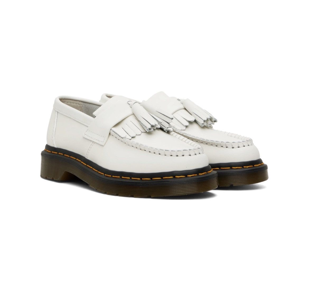 Dr. Martens Dr. Martens ADRIAN White Leather Tassels Loafers UK 8 US 9 Size US 9.5 / IT 39.5 - 1 Thumbnail