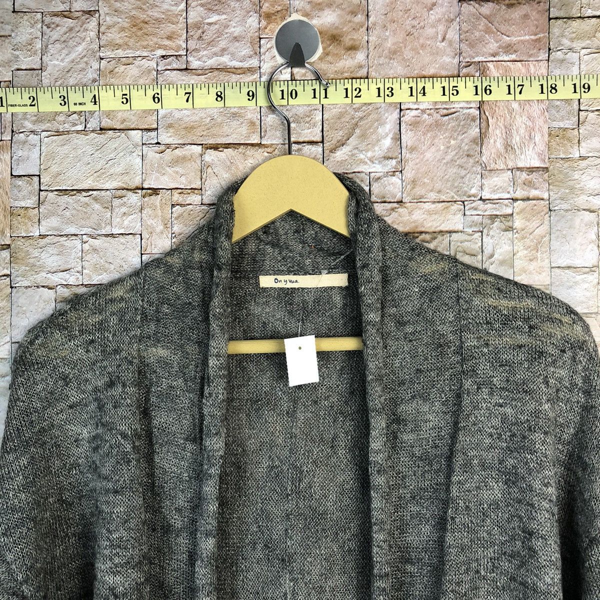 Japanese Brand Ohywa Grey Cardigan Knitwear #A787 Size M / US 6-8 / IT 42-44 - 4 Thumbnail