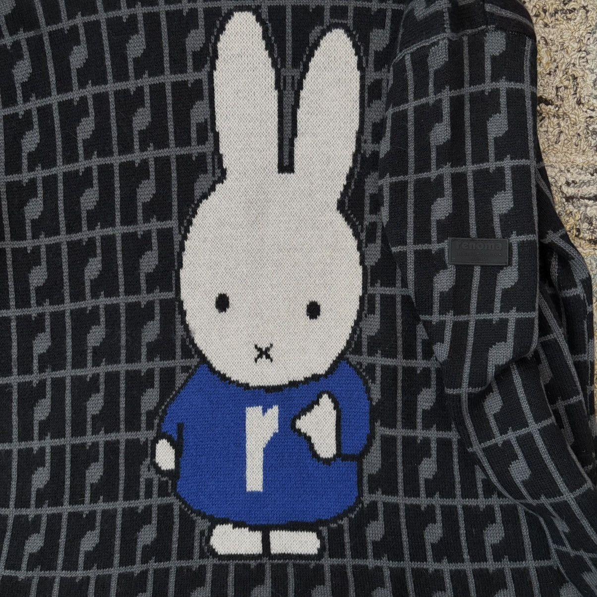 Renoma Paris Miffy 60th anniversary collaboration knit sweater wool Size US M / EU 48-50 / 2 - 2 Thumbnail