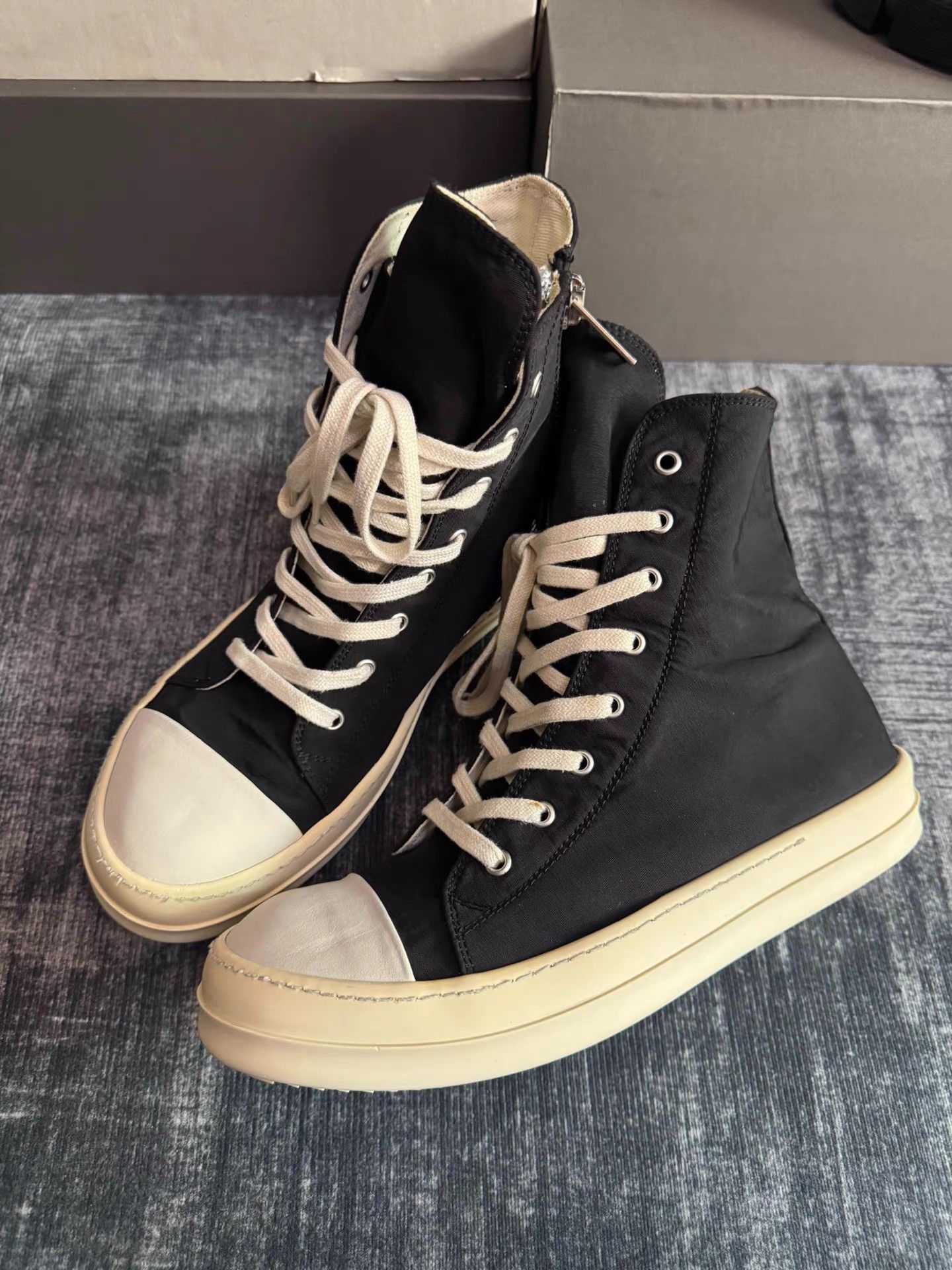 Rick Owens Rick Owens DRKSHDW Satin High Top Size US 8 / EU 41 - 1 Thumbnail