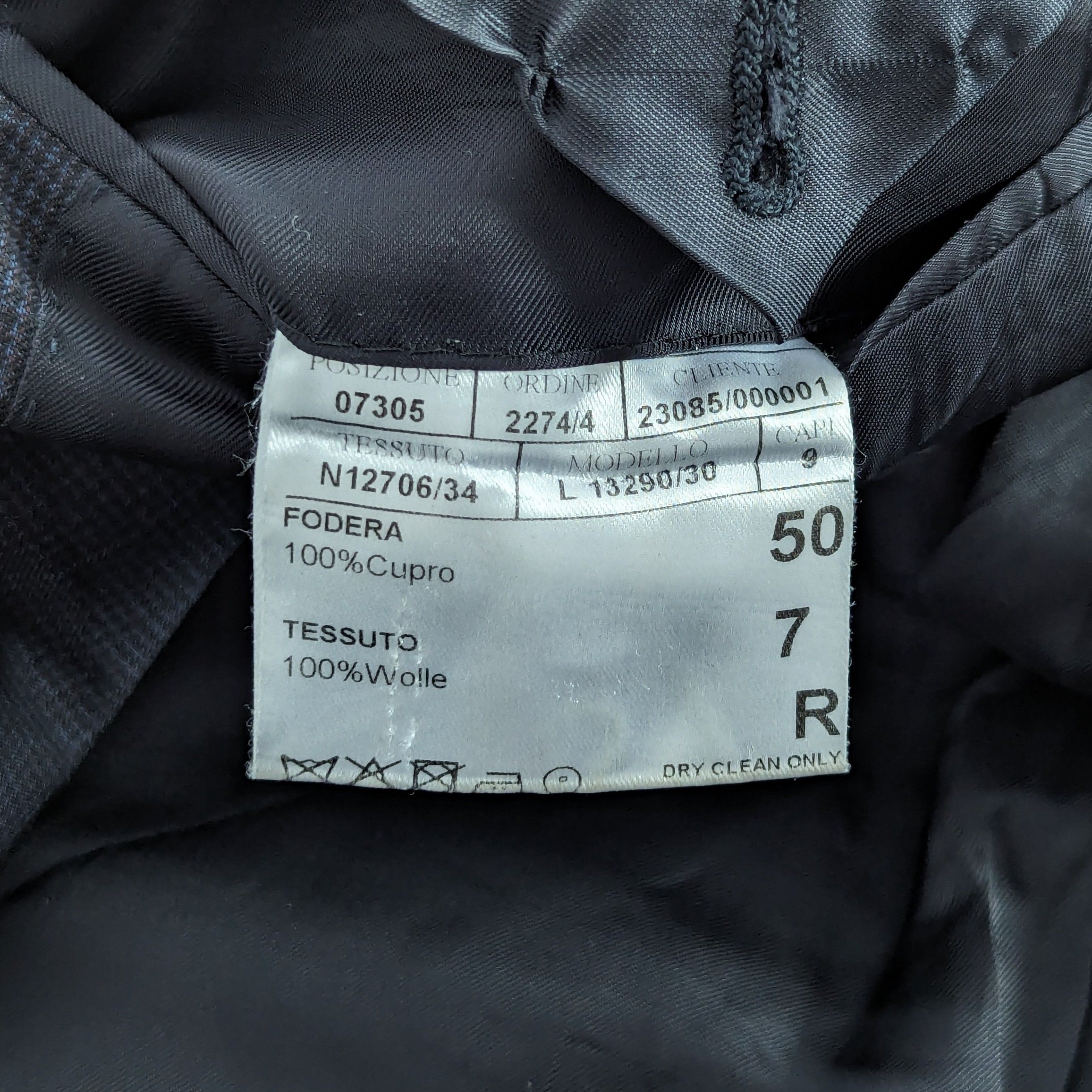 Canali Canali 13290/30 Classic Wool Blazer Jacket Made Italy Luxury Size 50R - 15 Thumbnail