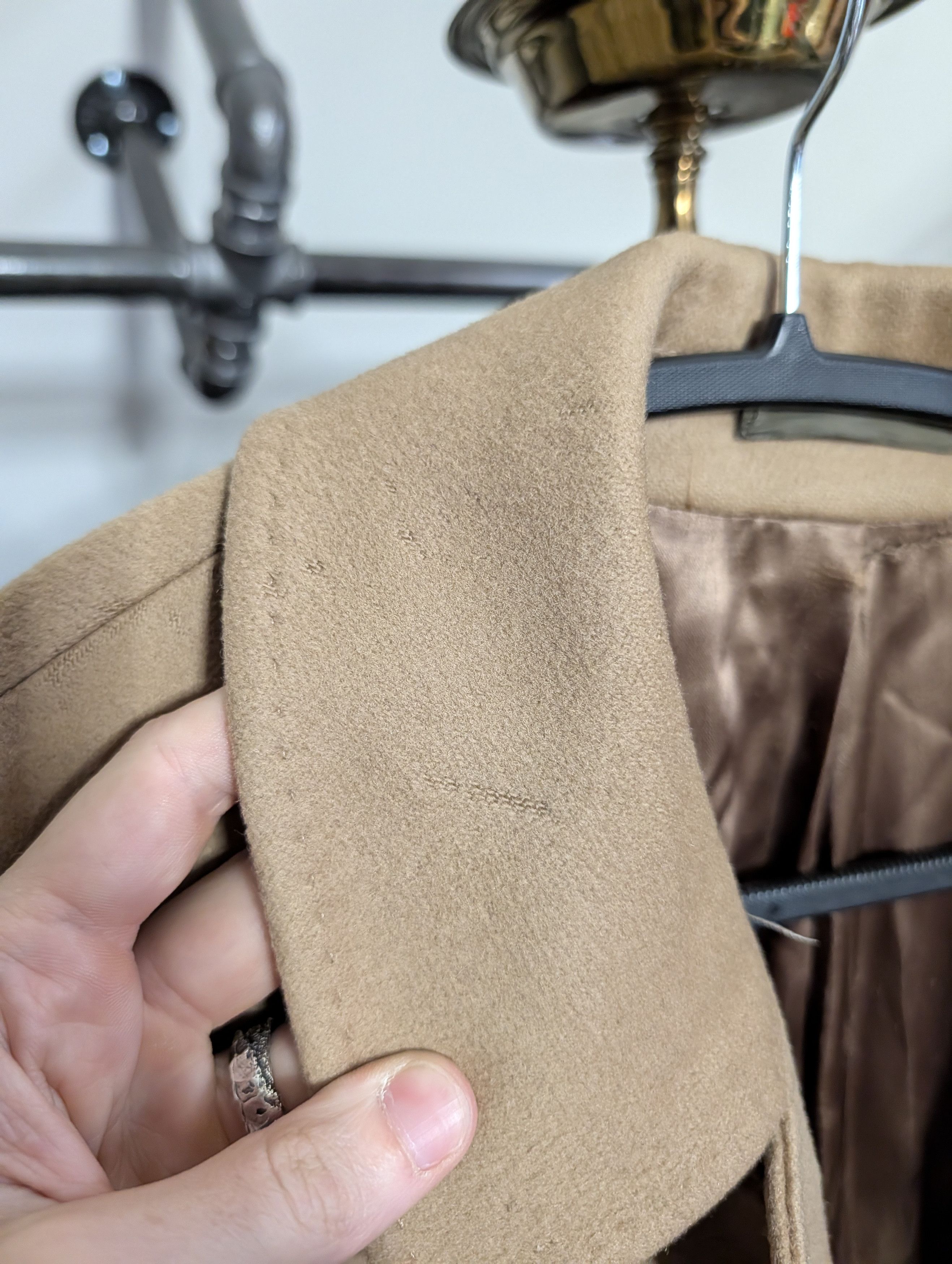 PIACENZA 1833 Piacenza Caesar virgin wool fleece camel overcoat 52R Size US XL / EU 56 / 4 - 14 Thumbnail