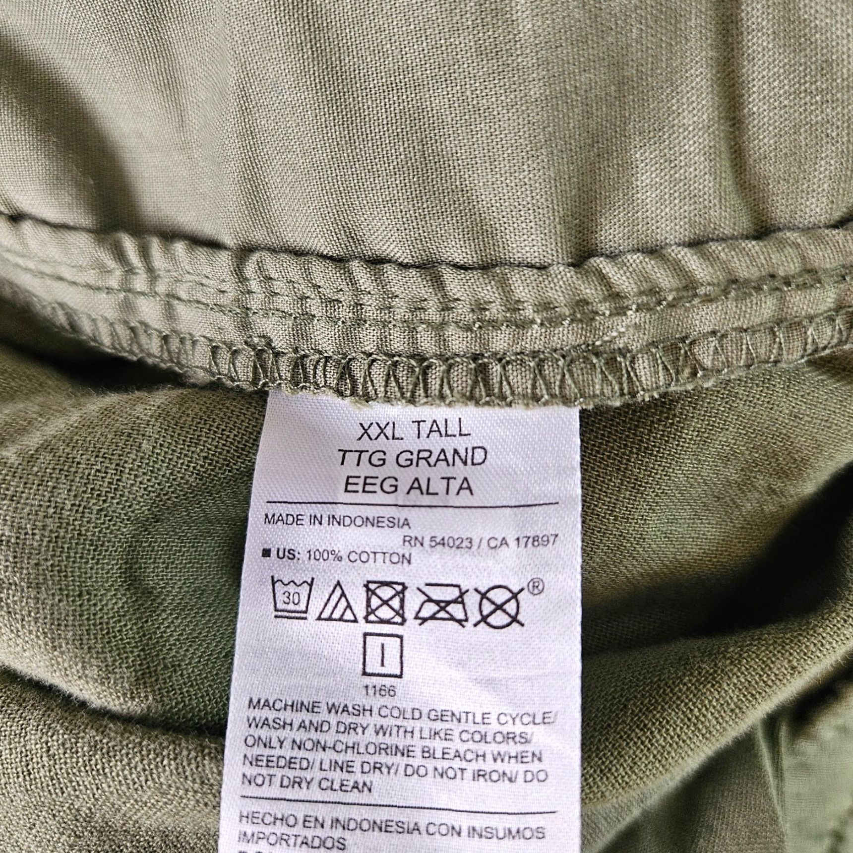 Old Navy Old Navy Womens Wide Leg High Rise Gauze Pants Sz 2XL Tall Green Cotton Pull On Size 40" / US 18 - 7 Thumbnail