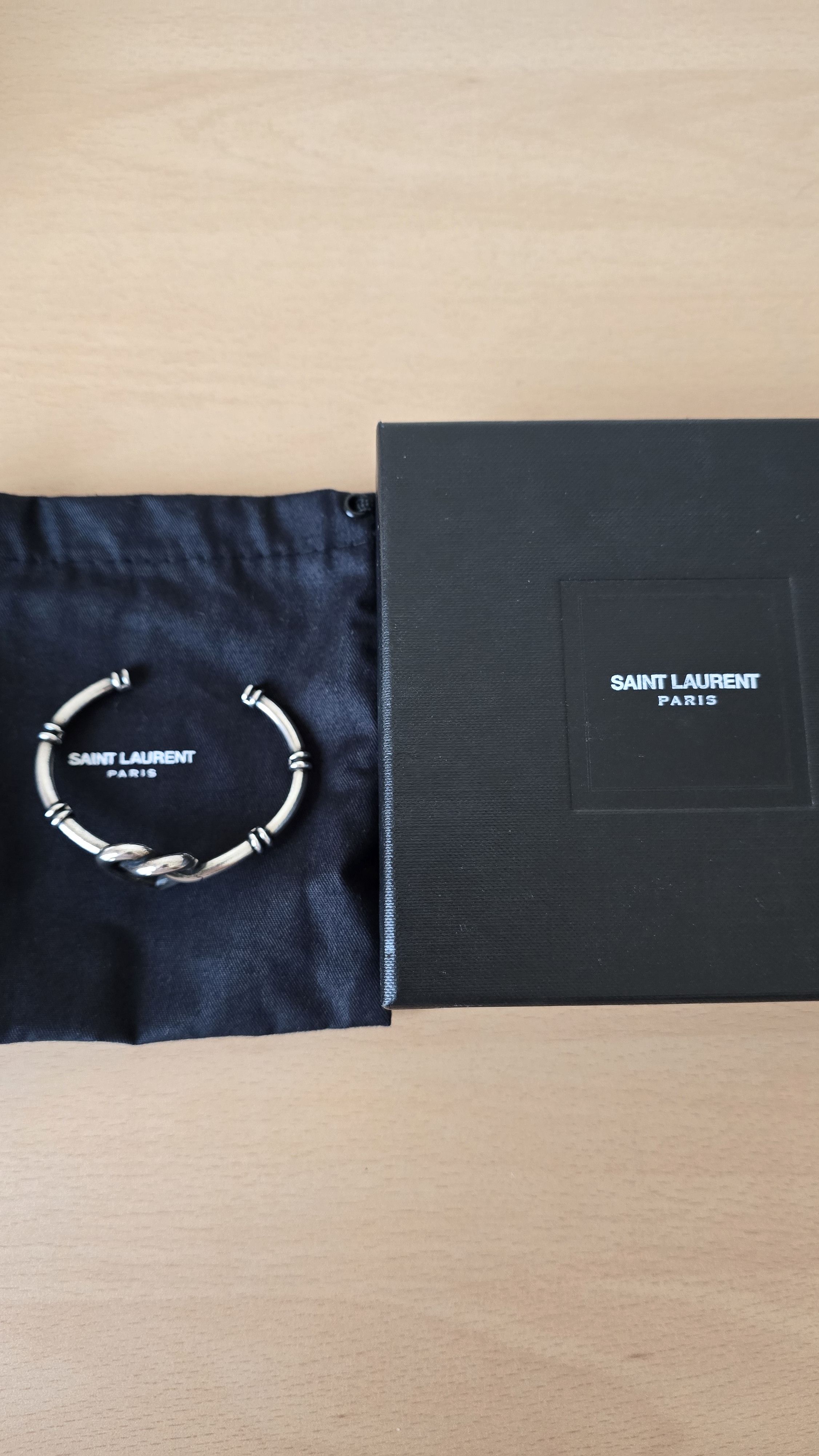 Saint Laurent Paris saint laurent heart knot tie bracelet Size ONE SIZE - 3 Thumbnail